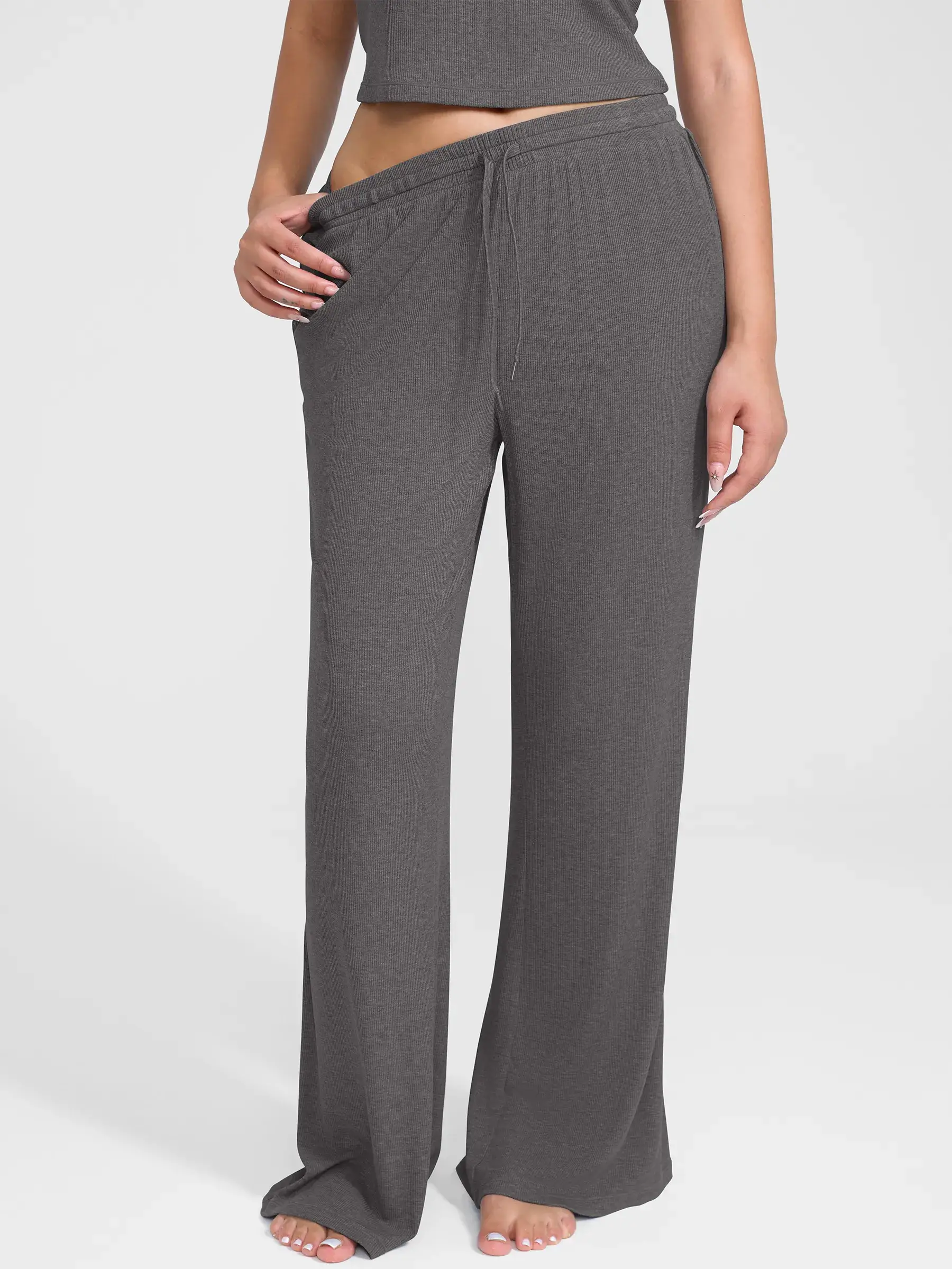 Feelingirl Breathable Ribbed Loungewear Pants - Image 22
