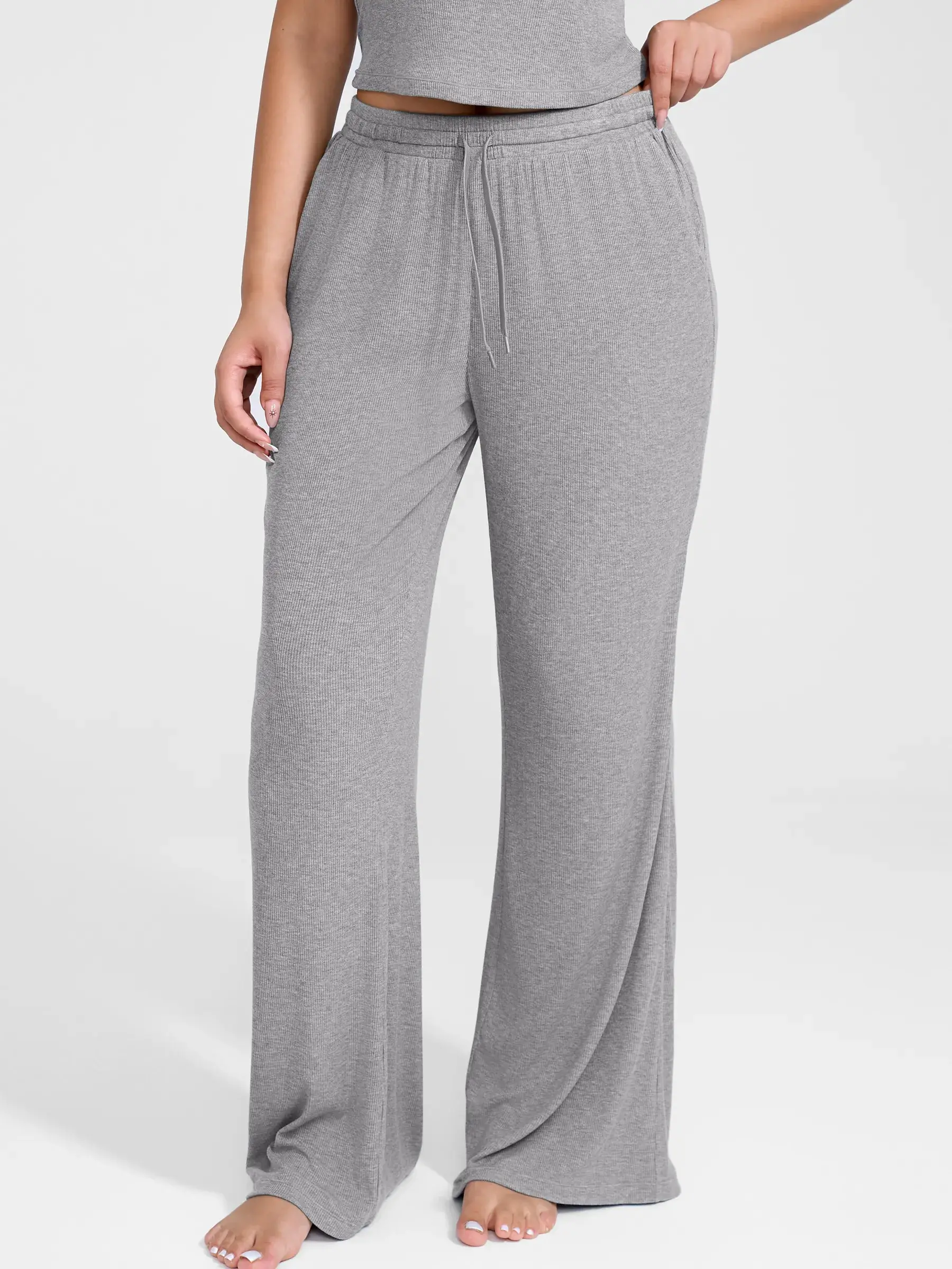 Feelingirl Breathable Ribbed Loungewear Pants - Image 9
