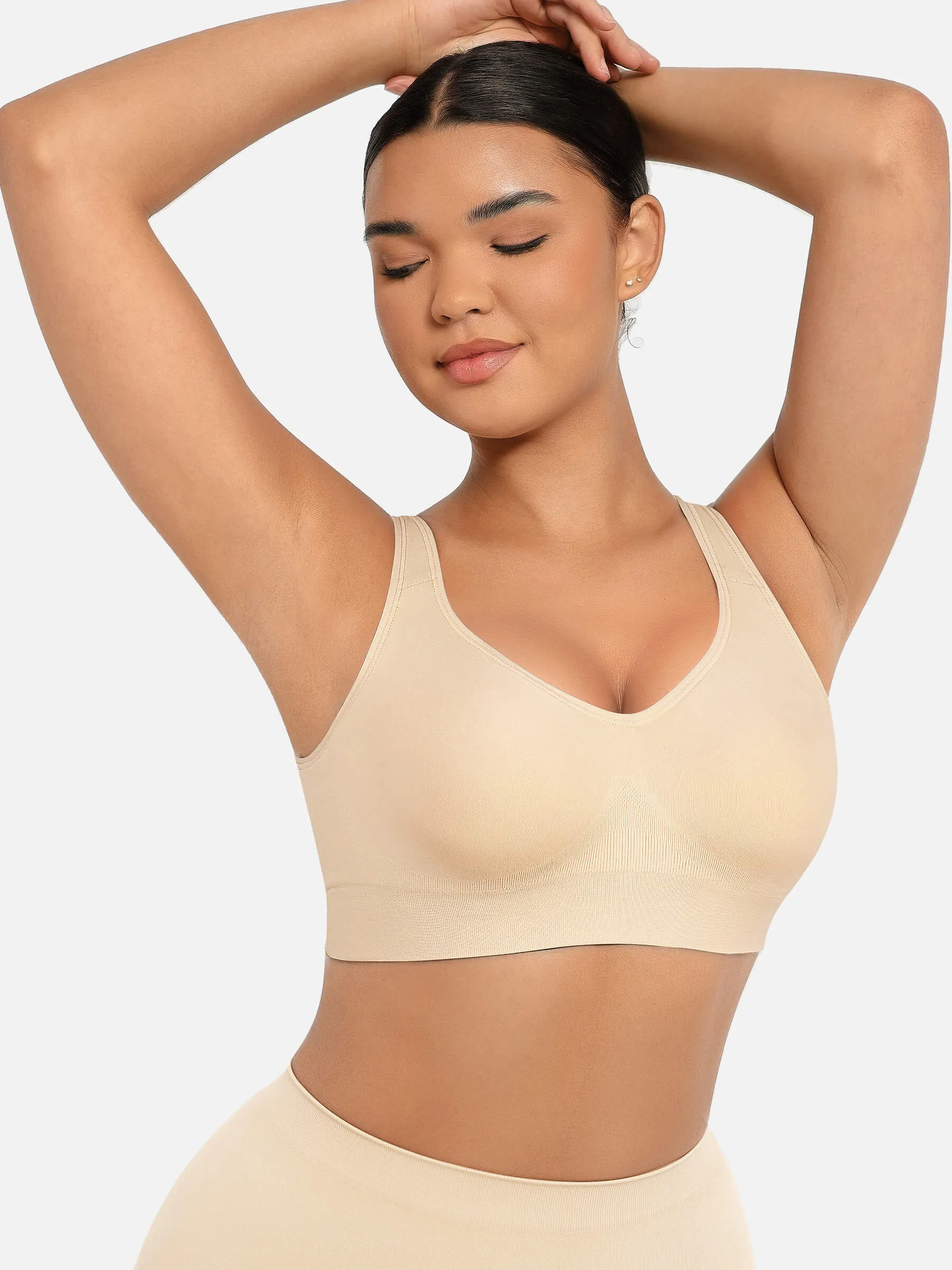 Feelingirl Built-in Soft Cups Full Coverage Wireless Bra - Image 6