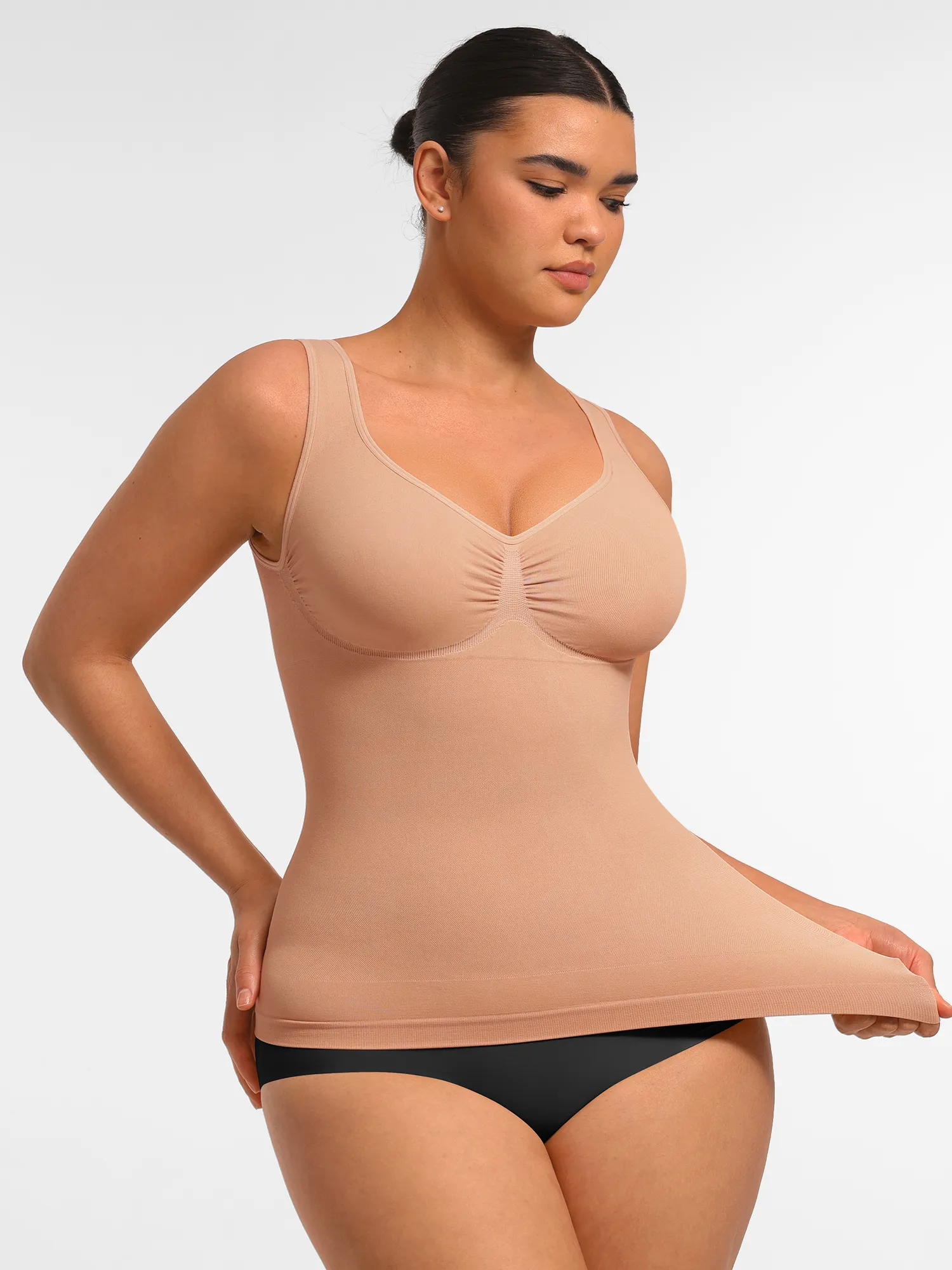 Feelingirl Bust Support Waist and Abdomen Control Shape  Wide Straps Tank Top - Image 34