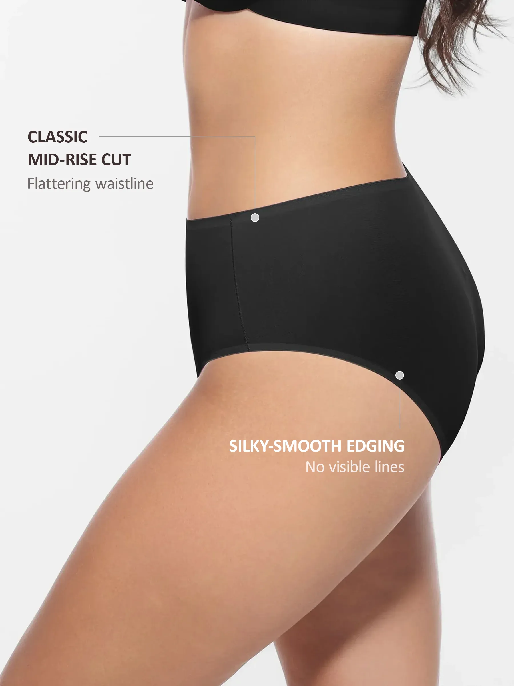 Feelingirl Cloud-Like Mid-Waist Brief Panties - Image 3
