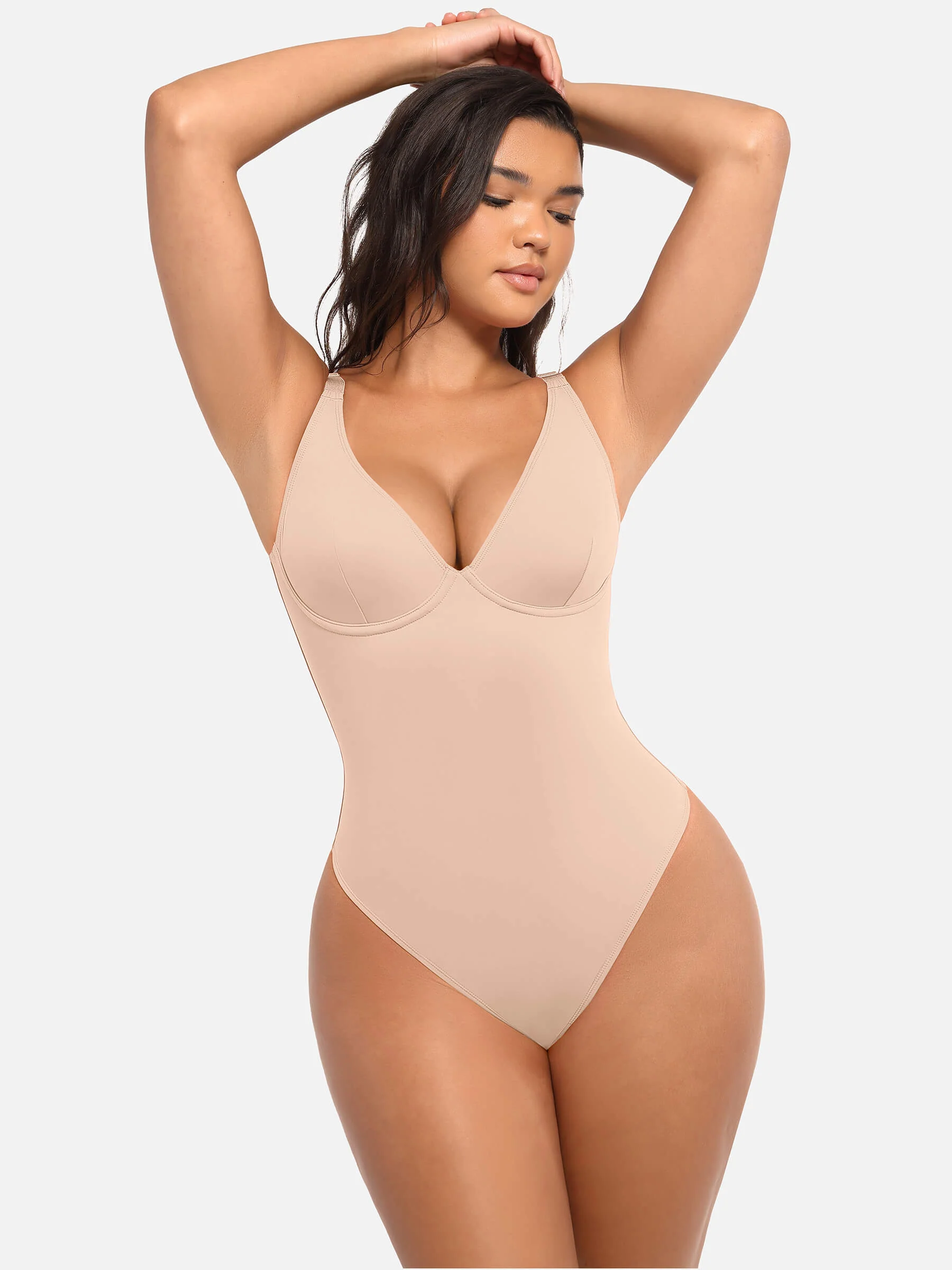 Feelingirl Deep V Neck Tummy Control Shapewear Bodysuit [BOGO] - Image 34