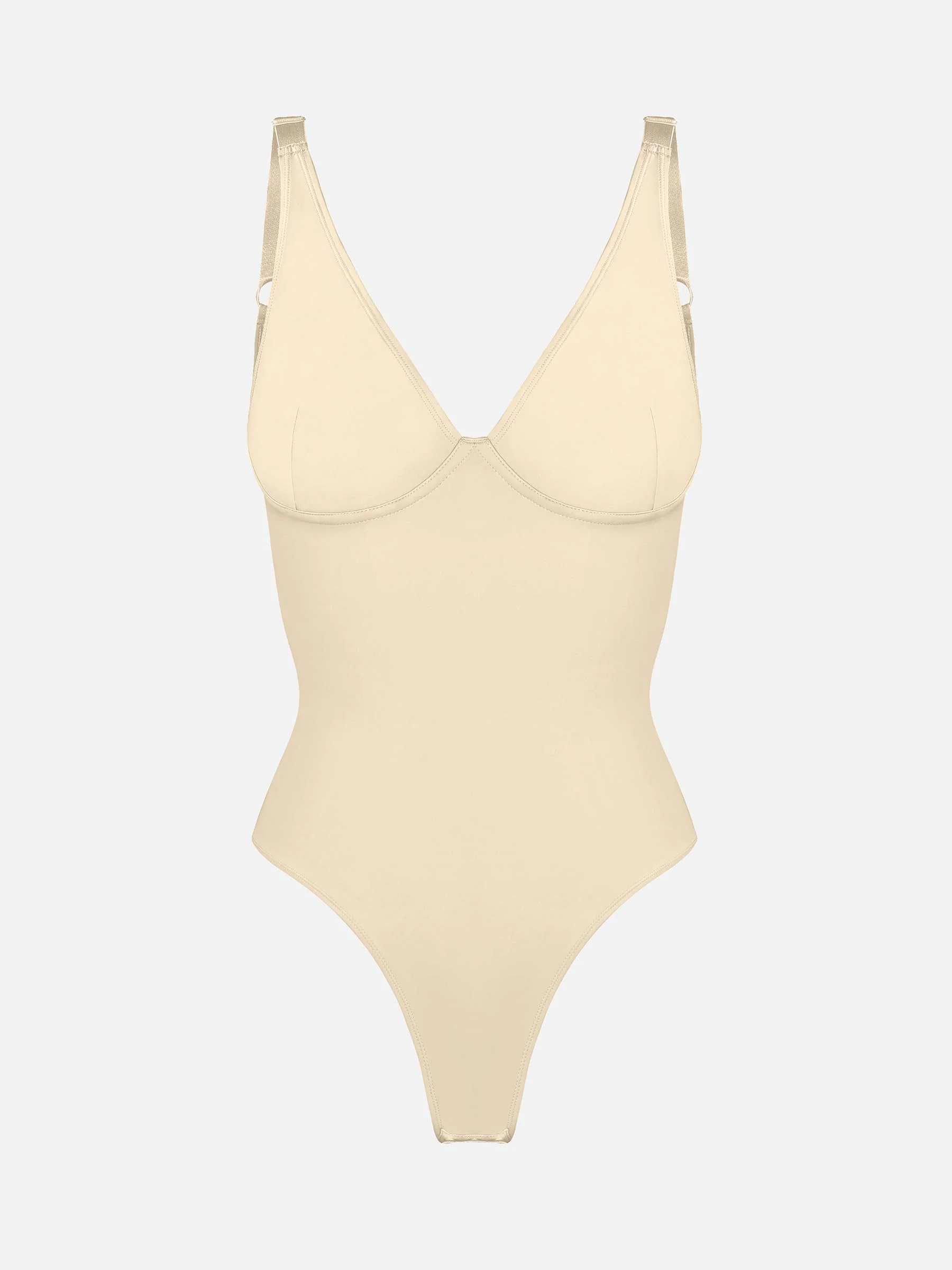 Feelingirl V Neck Tummy Control Bodysuit - Image 31