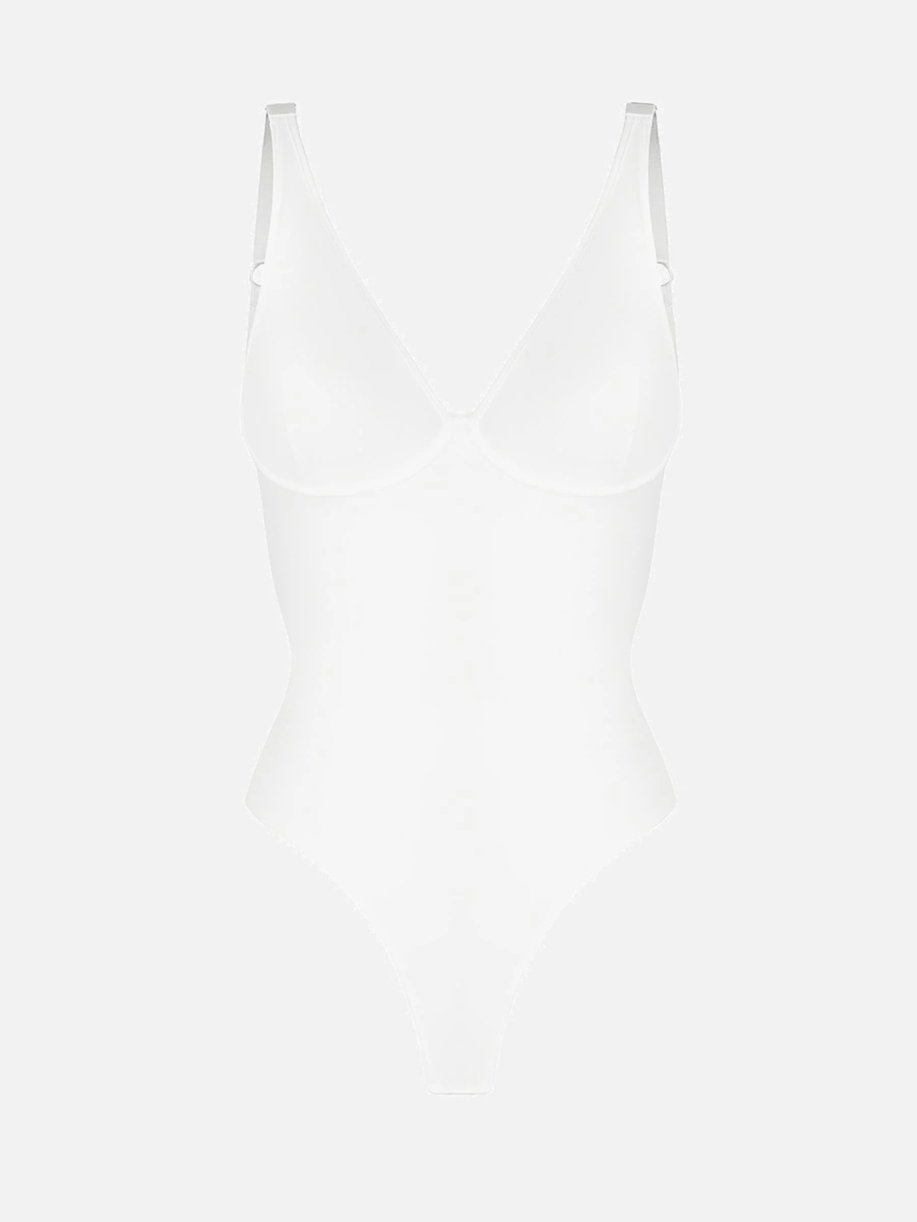 Feelingirl V Neck Tummy Control Bodysuit - Image 64