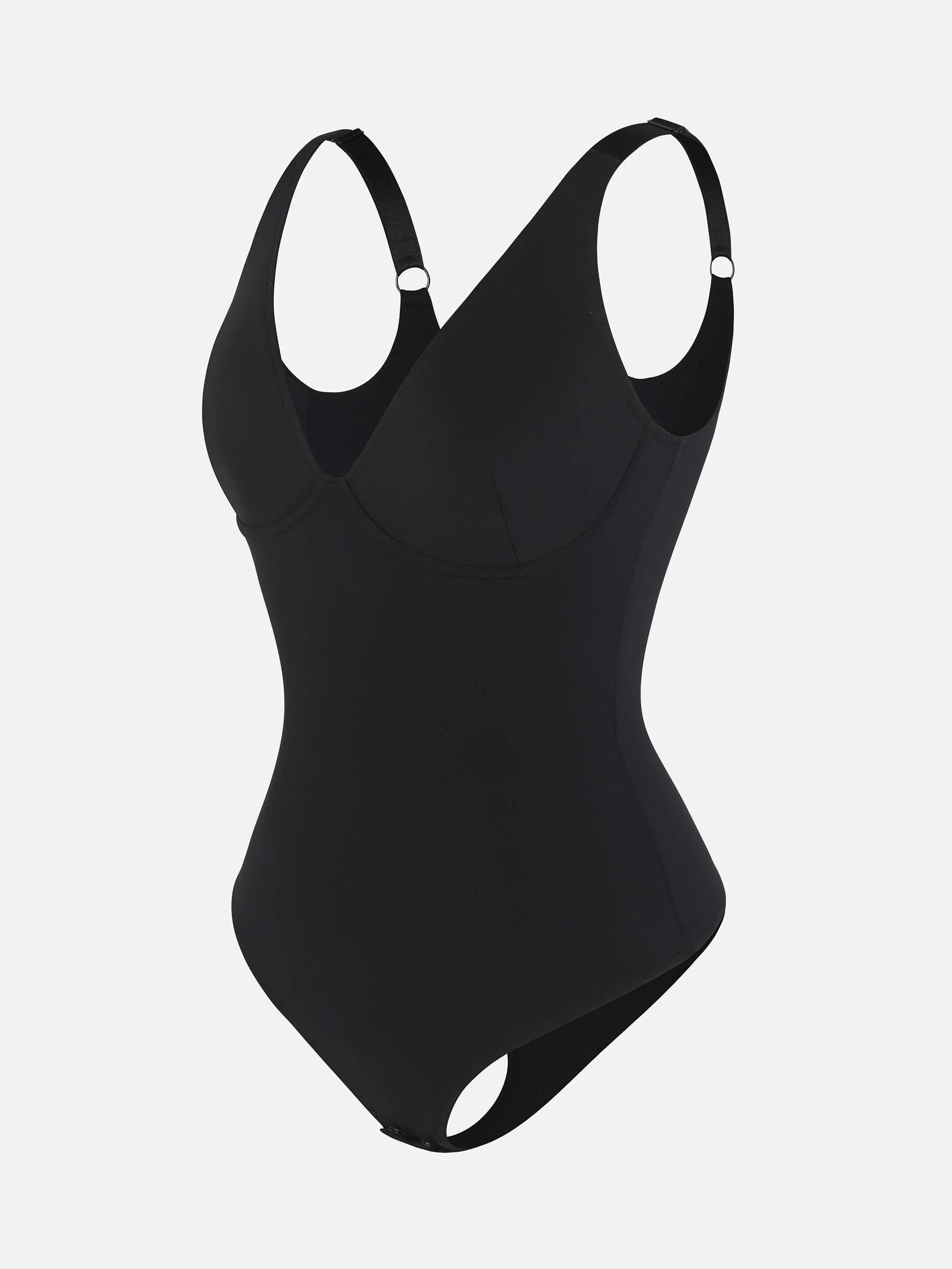 Feelingirl V Neck Tummy Control Shaping Bodysuit - Image 10