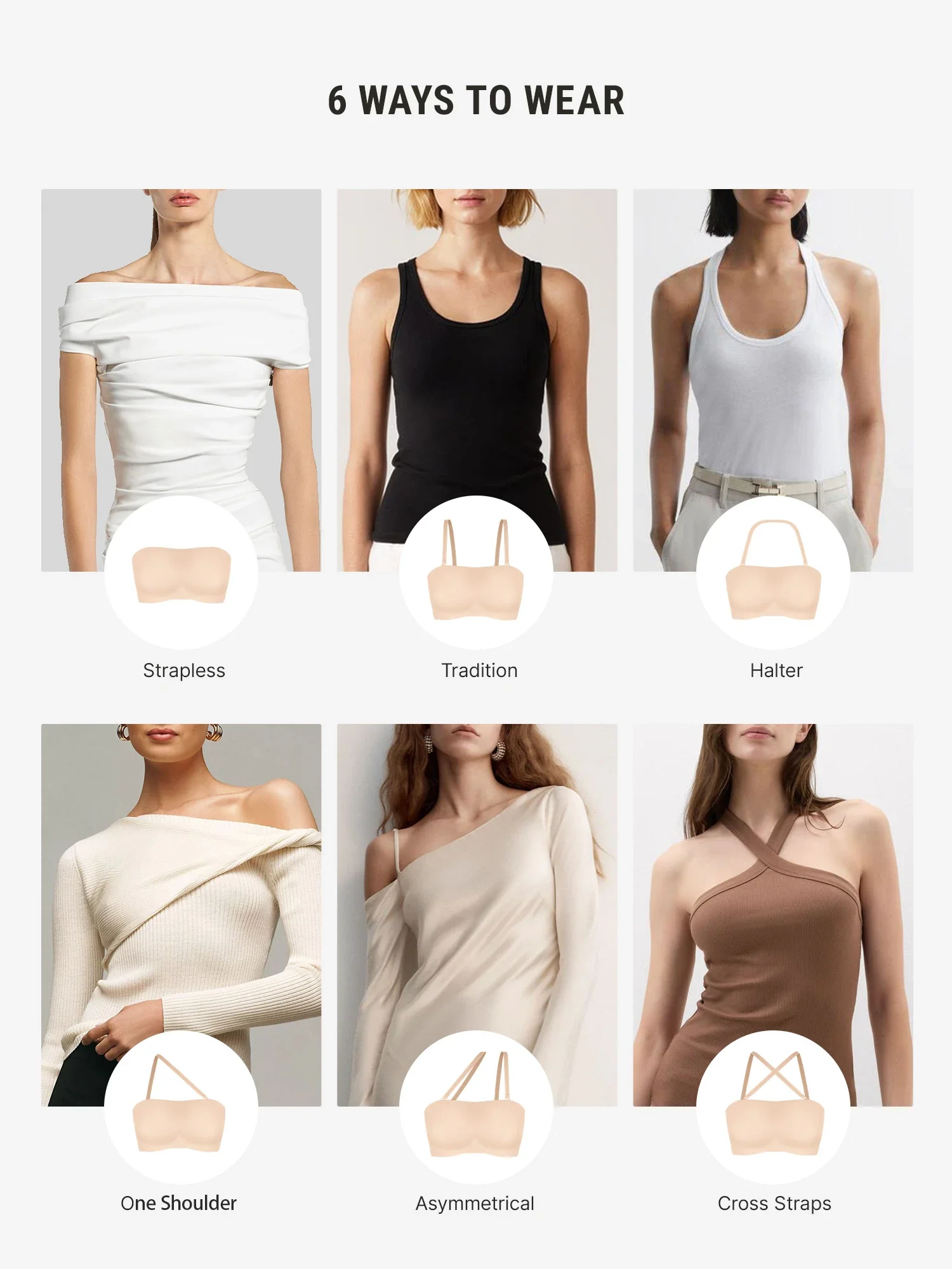 Feelingirl Feel Soft Butter-Soft Strapless Bandeau Bra [BOGO] - Image 25