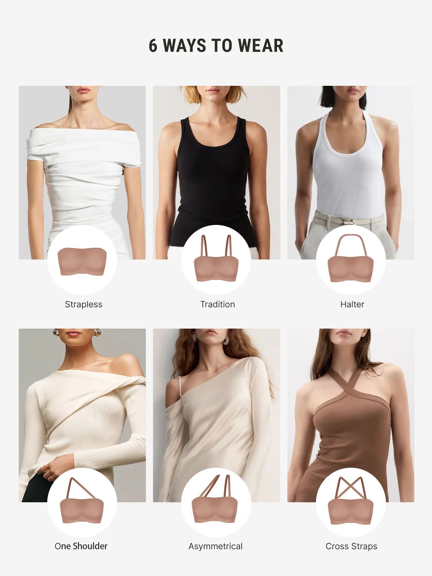 Feelingirl Feel Soft Butter-Soft Strapless Bandeau Bra [BOGO] - Image 5