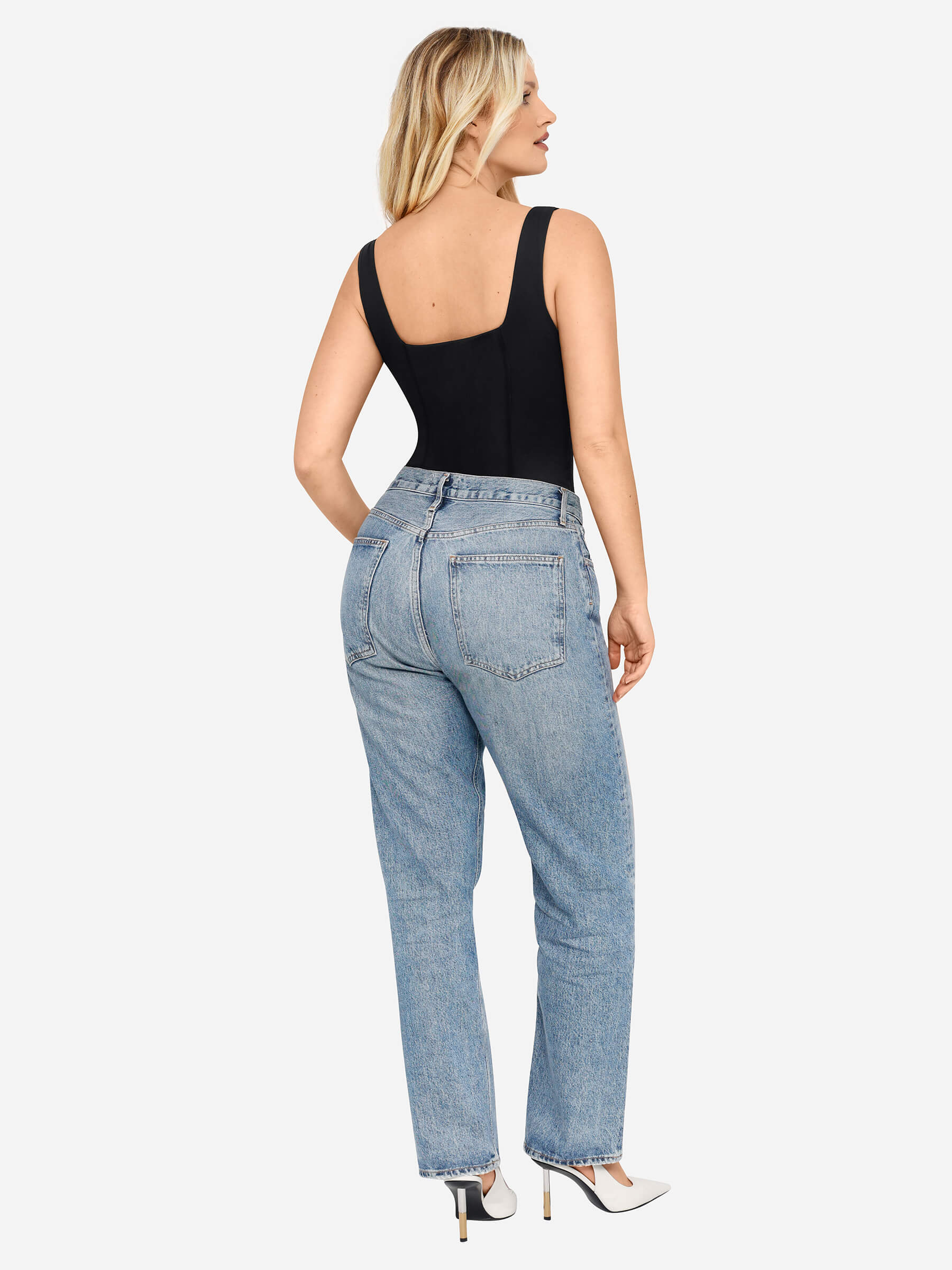 Feelingirl Full Body Wide Strap V-Neck Bodysuit [BOGO] - Image 12