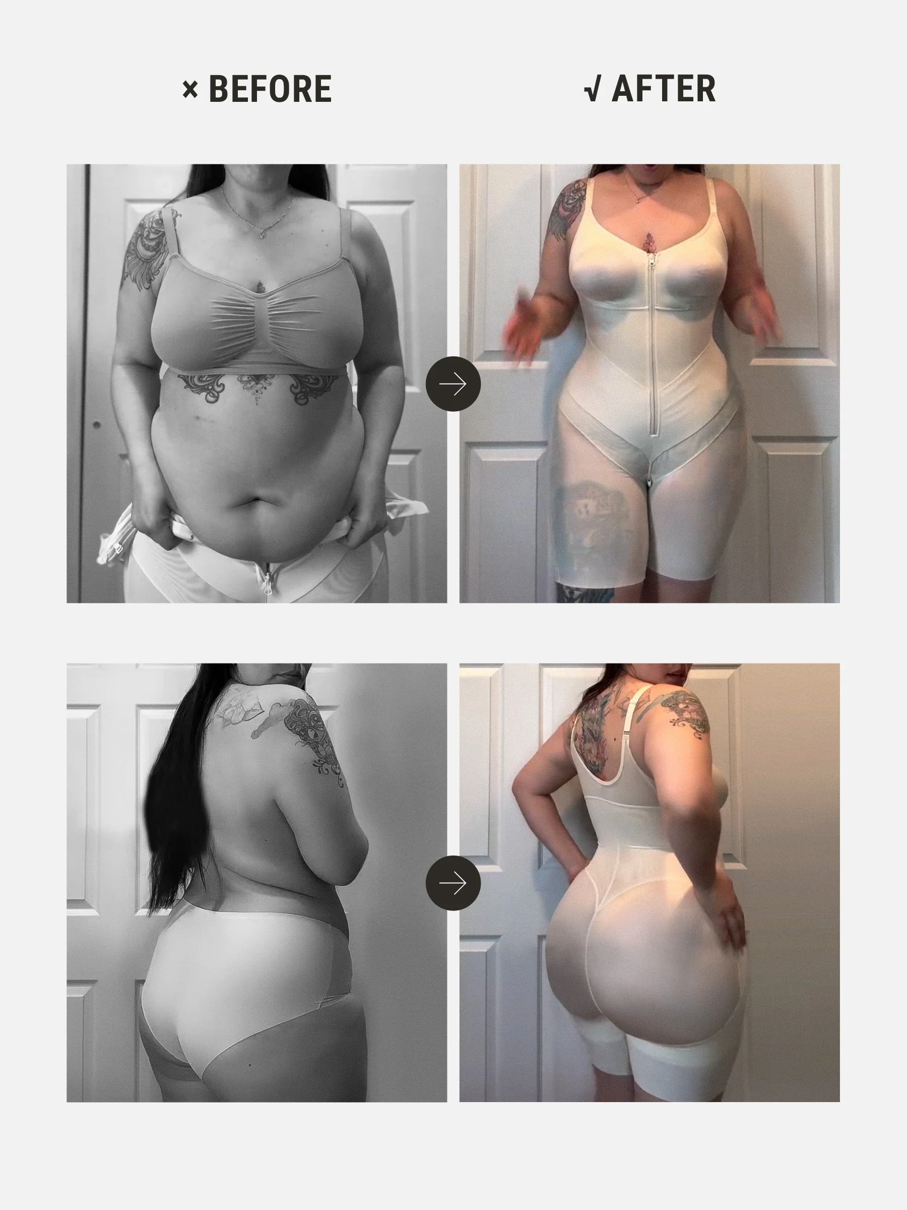 Feelingirl Full-Coverage Chest Faja Tummy Control Butt Lift Bodysuit - Image 13