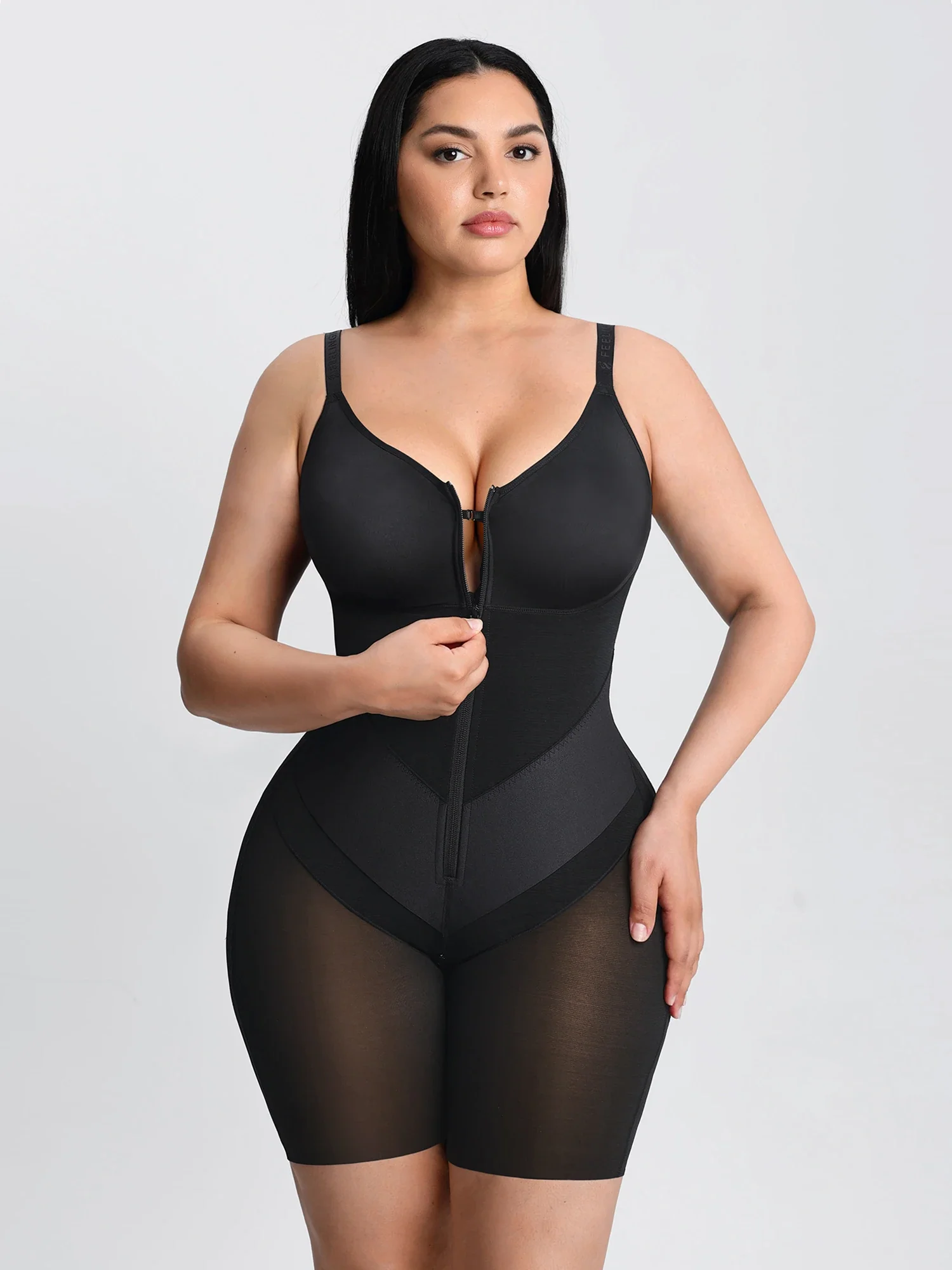 Feelingirl Full-Coverage Chest Faja Tummy Control Butt Lift Bodysuit - Image 7