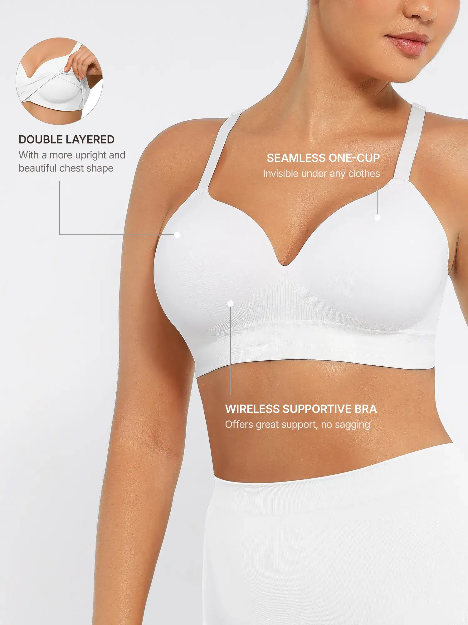 Feelingirl Wireless Push-Up Comfort Full Coverage Bra [BOGO] - Image 29