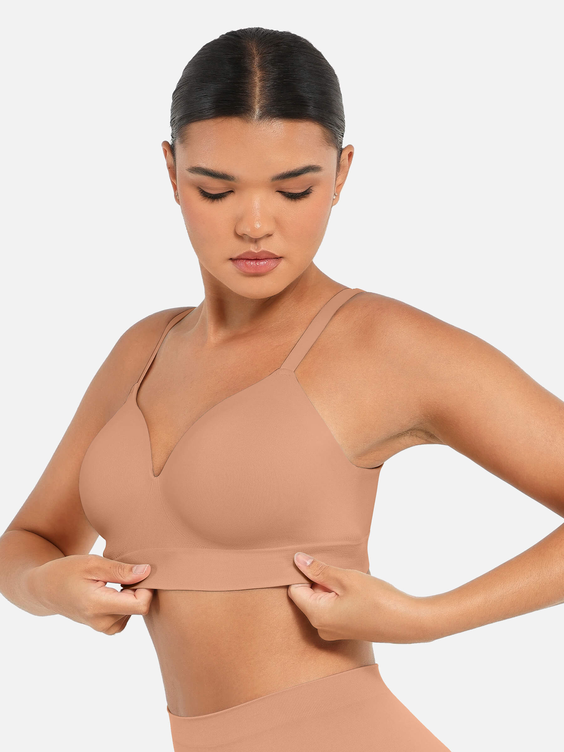 Feelingirl Wireless Push-Up Seamless Full Coverage Bra Bundle - Image 4