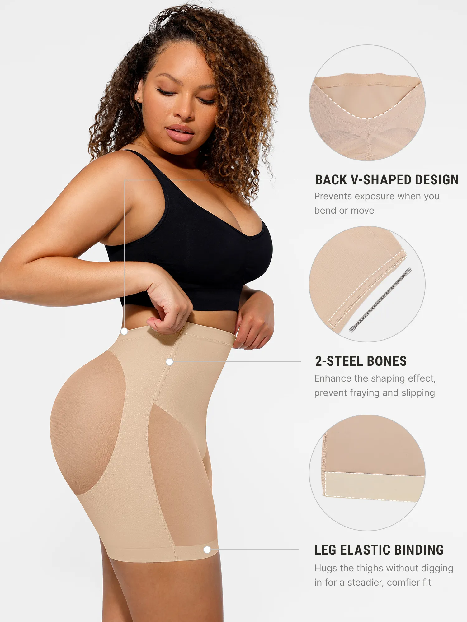 Feelingirl Tummy Control Shaping Shorts - Image 11