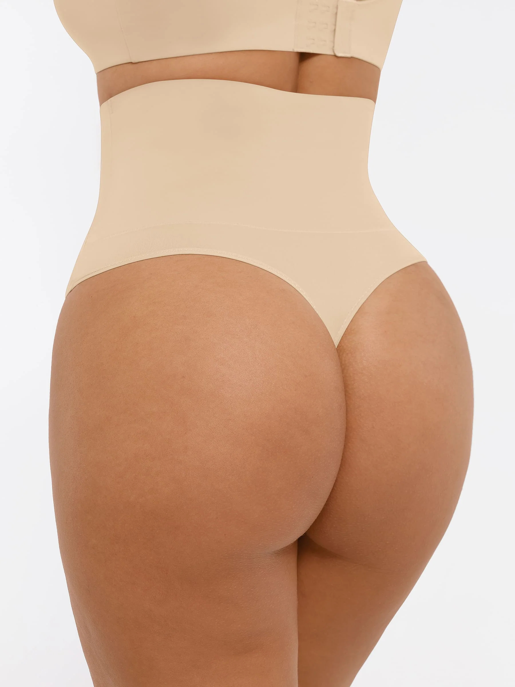 Feelingirl Mid-Waisted Thong Tummy Control Shaper Panties [BOGO] - Image 17