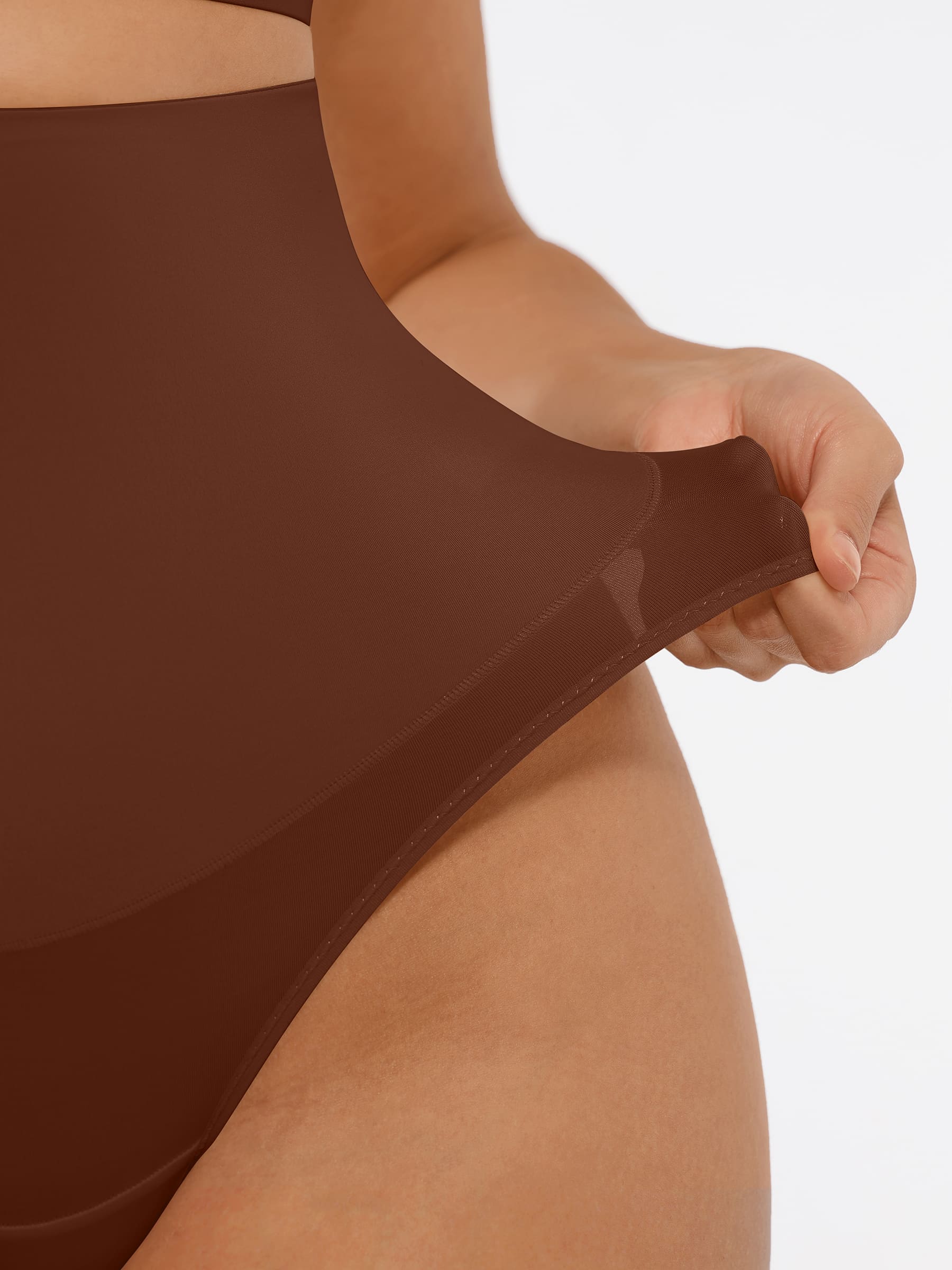 Feelingirl Mid-Waisted Thong Tummy Control Shaper Panties [BOGO] - Image 33