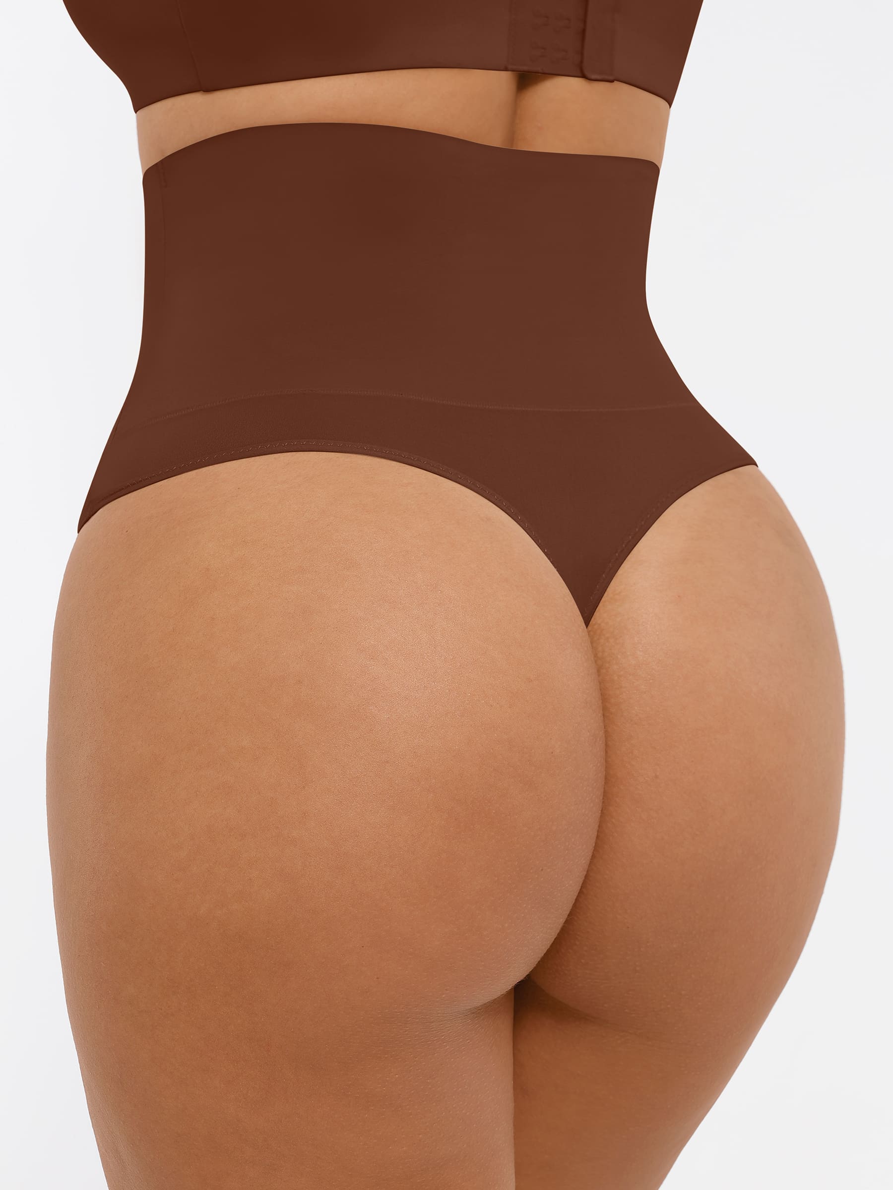 Feelingirl Mid-Waisted Thong Tummy Control Shaper Panties [BOGO] - Image 34