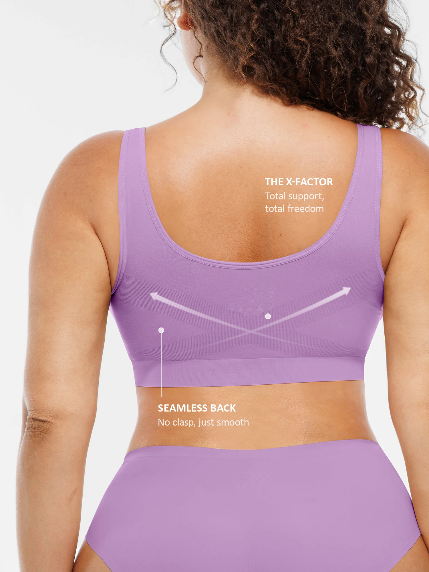 Feelingirl No Underwire Wide Straps Everyday Bra - Image 111