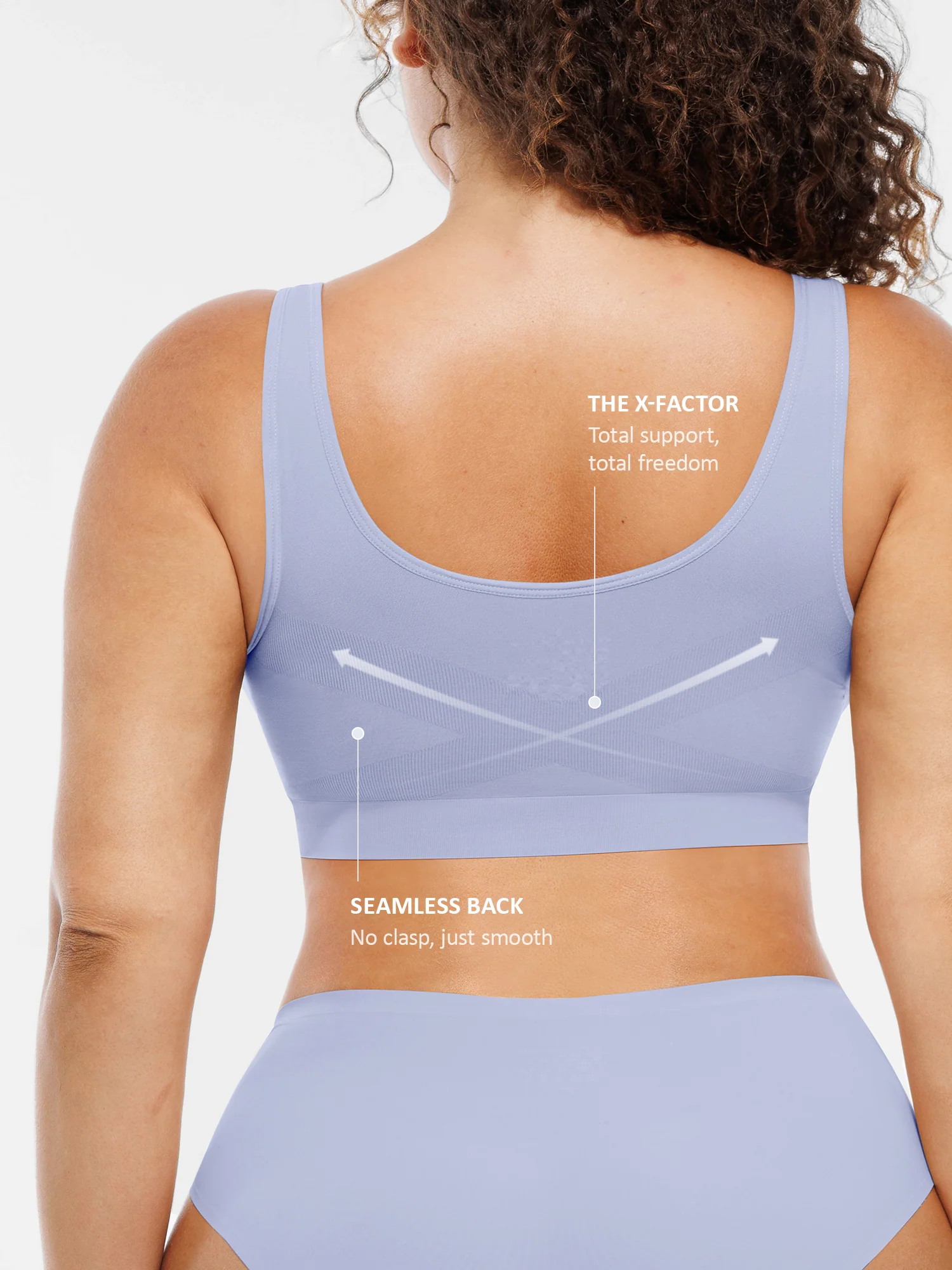 Feelingirl No Underwire Wide Straps Everyday Bra - Image 98