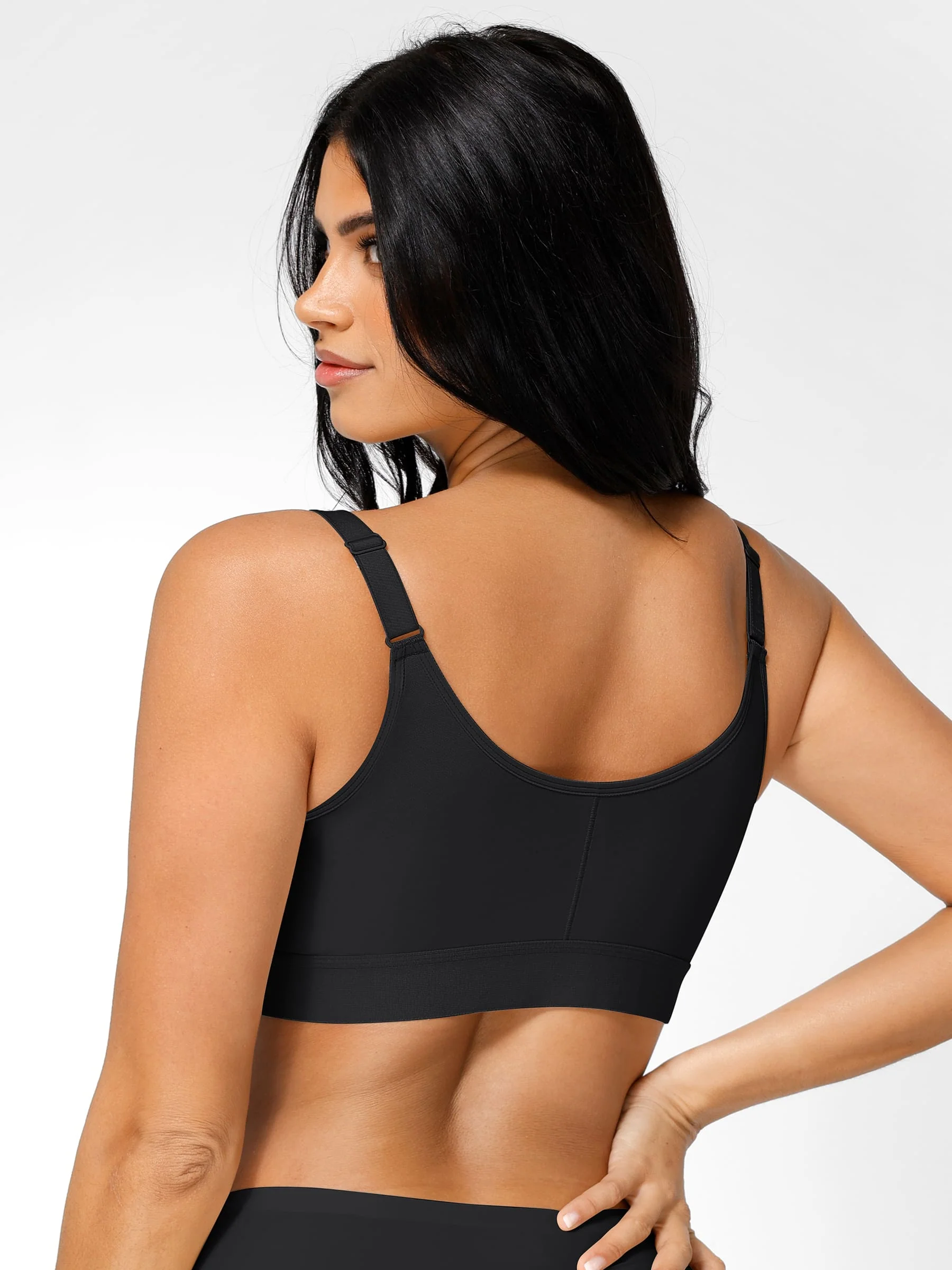 Feelingirl Post Surgery Full Coverage Compression Surgical Front Closure Mastectomy Bra - Image 12