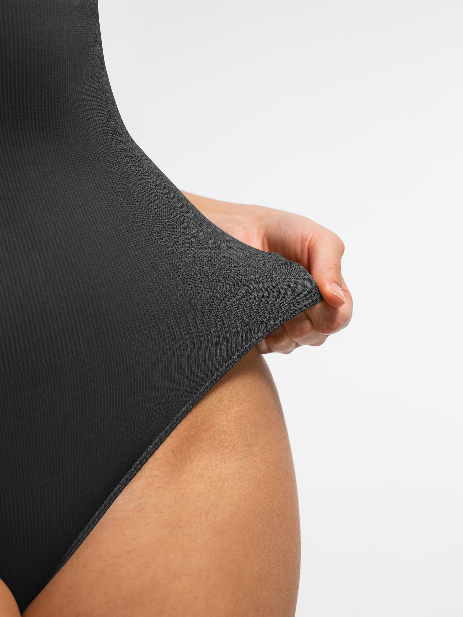 Feelingirl Ribbed Seamless Bodysuit with Crew Neck and Invisible Zip - Image 32