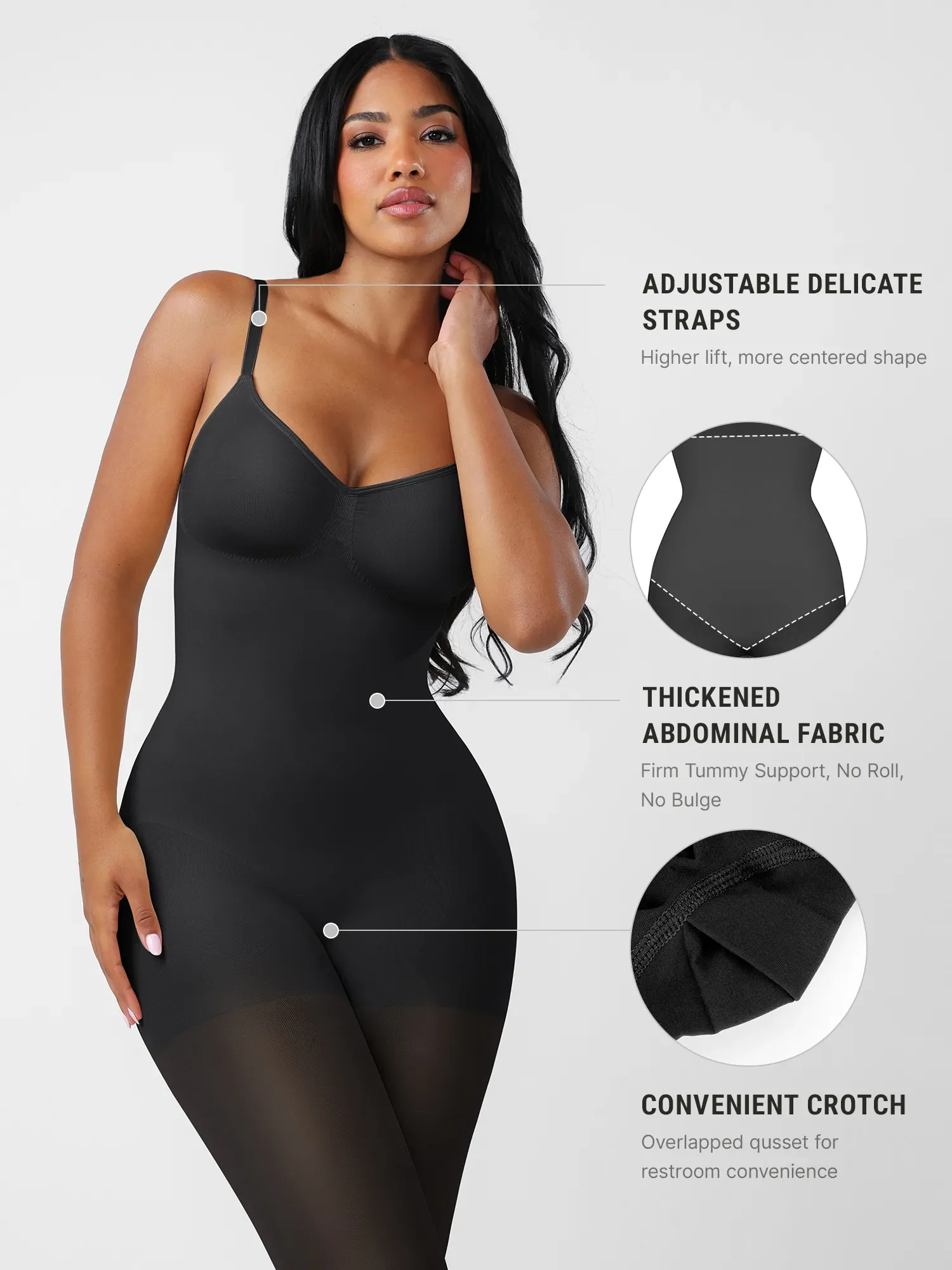 Feelingirl Seamless Full Coverage Shaping Bodysuit - Image 3