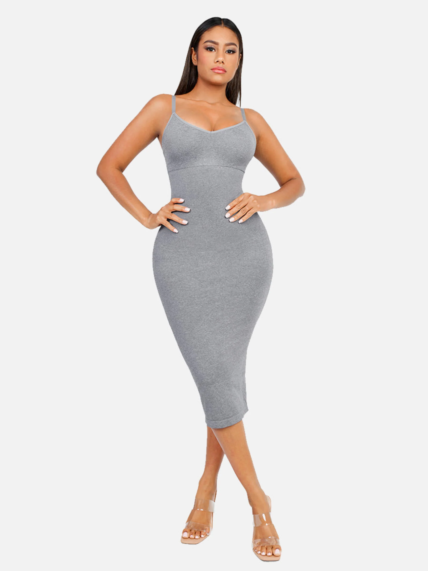 Feelingirl Seamless Midi Body Shaper Dress [BOGO] - Image 11
