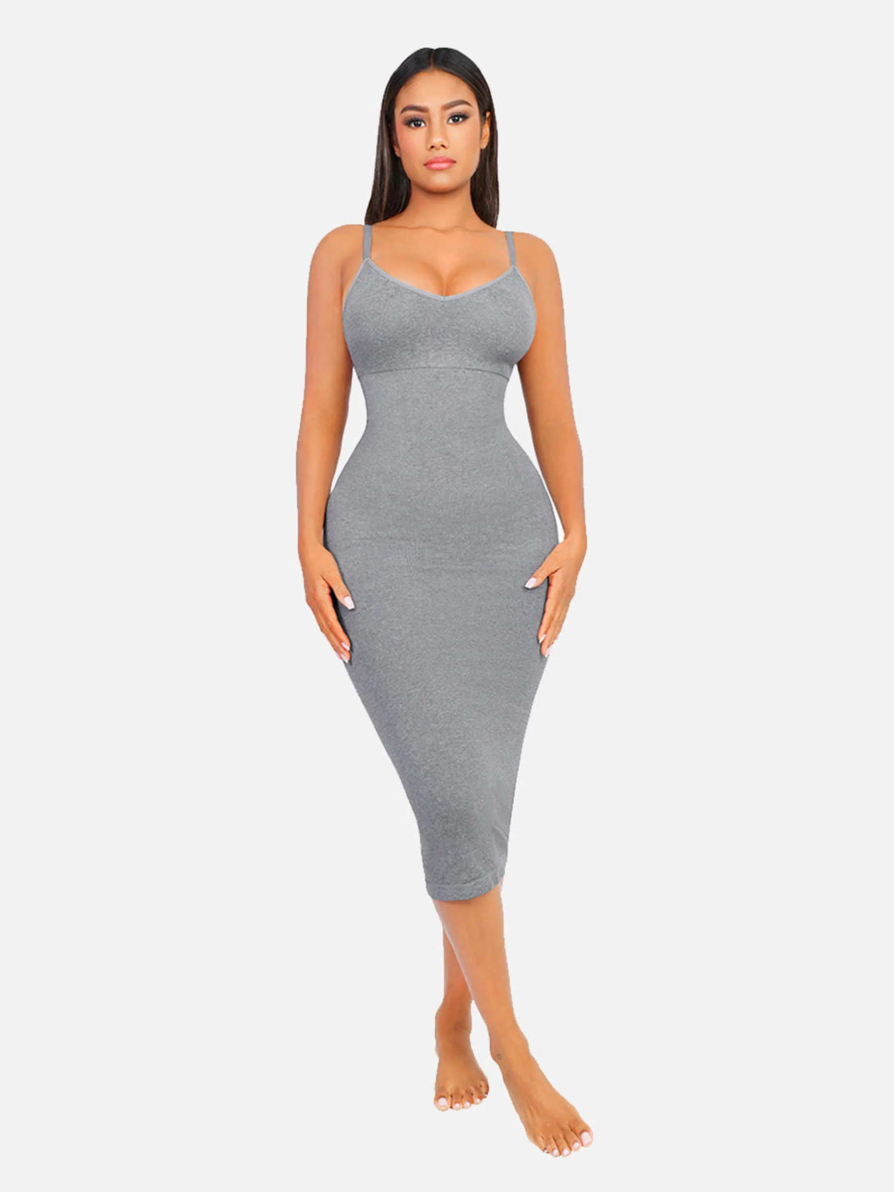Feelingirl Seamless Midi Body Shaper Dress [BOGO] - Image 13