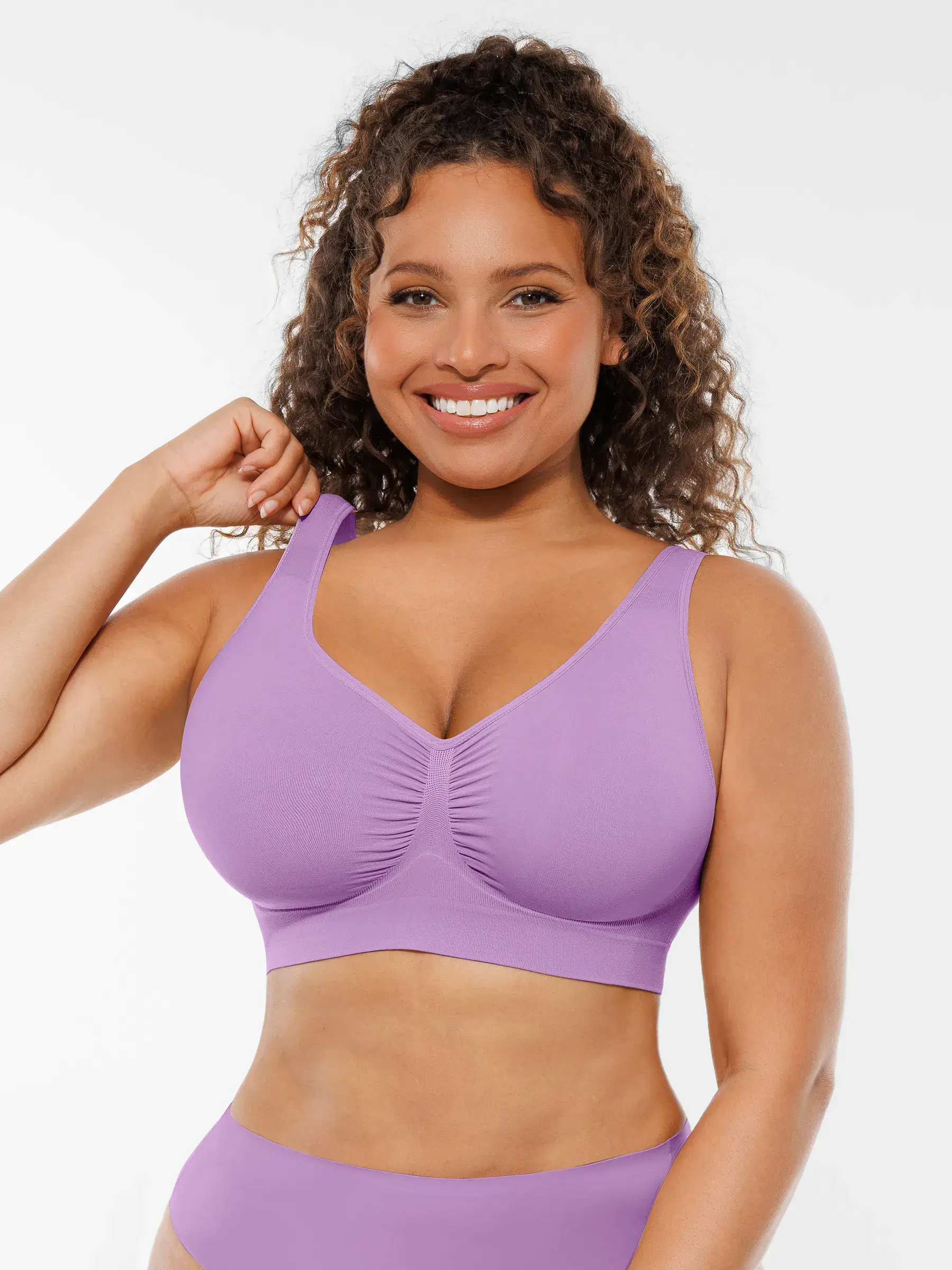 Feelingirl Seamless No Underwire Full Coverage Bra - Image 43