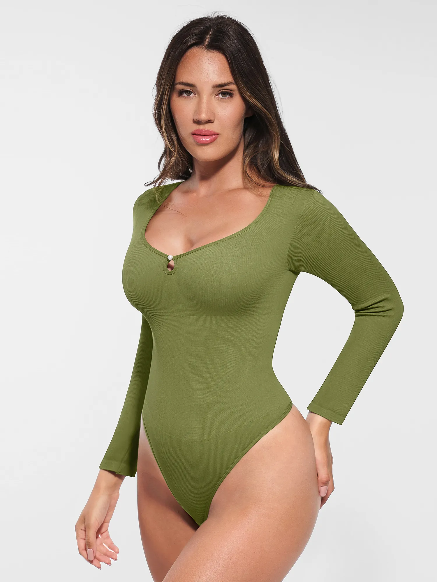 Feelingirl Seamless Ribbed Thong Bodysuit [BOGO] - Image 12