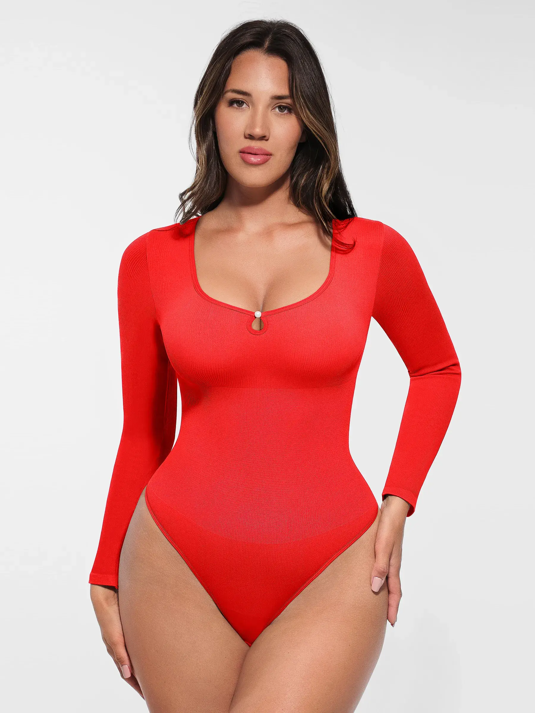 Feelingirl Seamless Ribbed Thong Bodysuit [BOGO] - Image 16