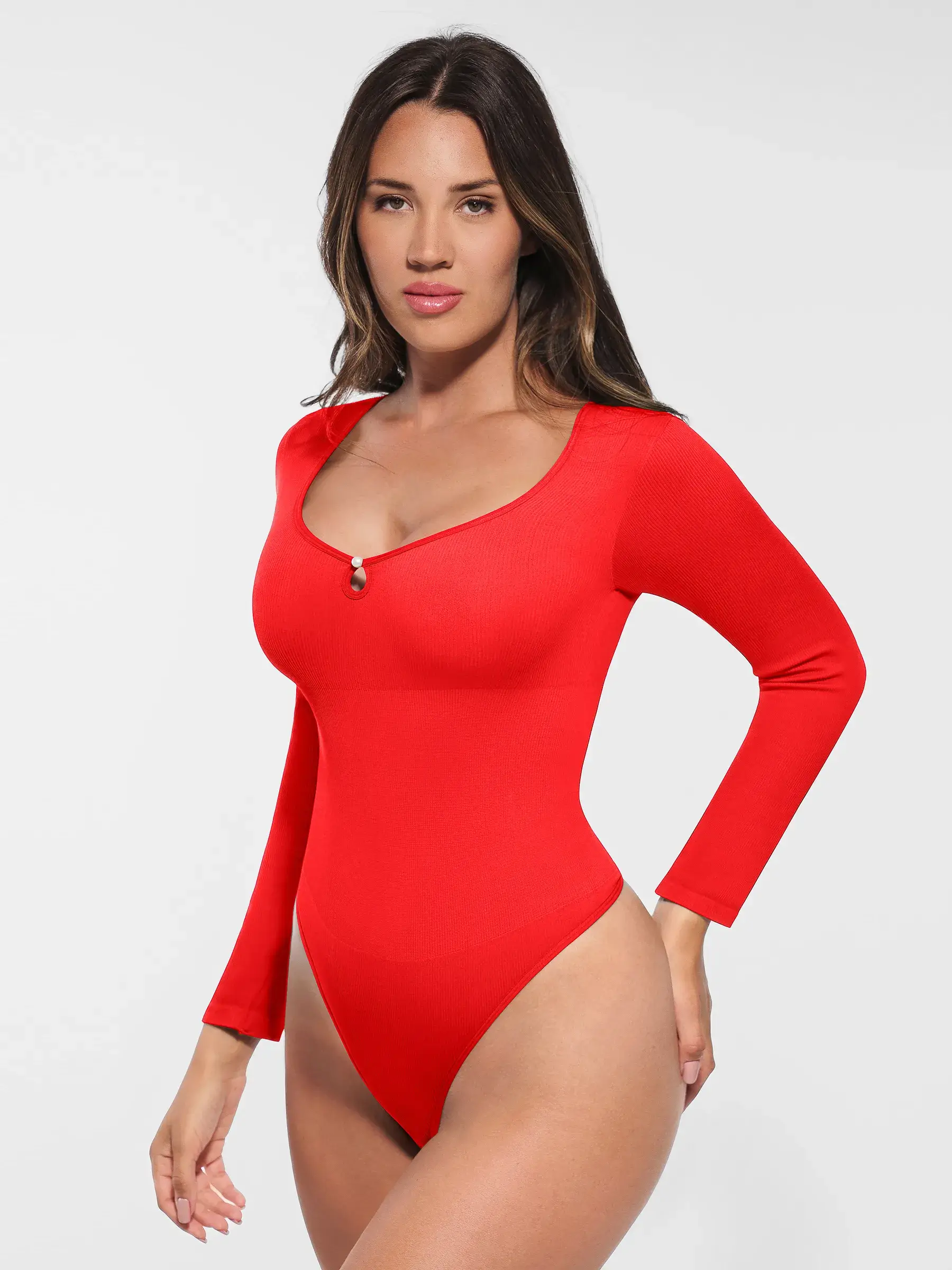 Feelingirl Seamless Ribbed Thong Bodysuit [BOGO] - Image 19