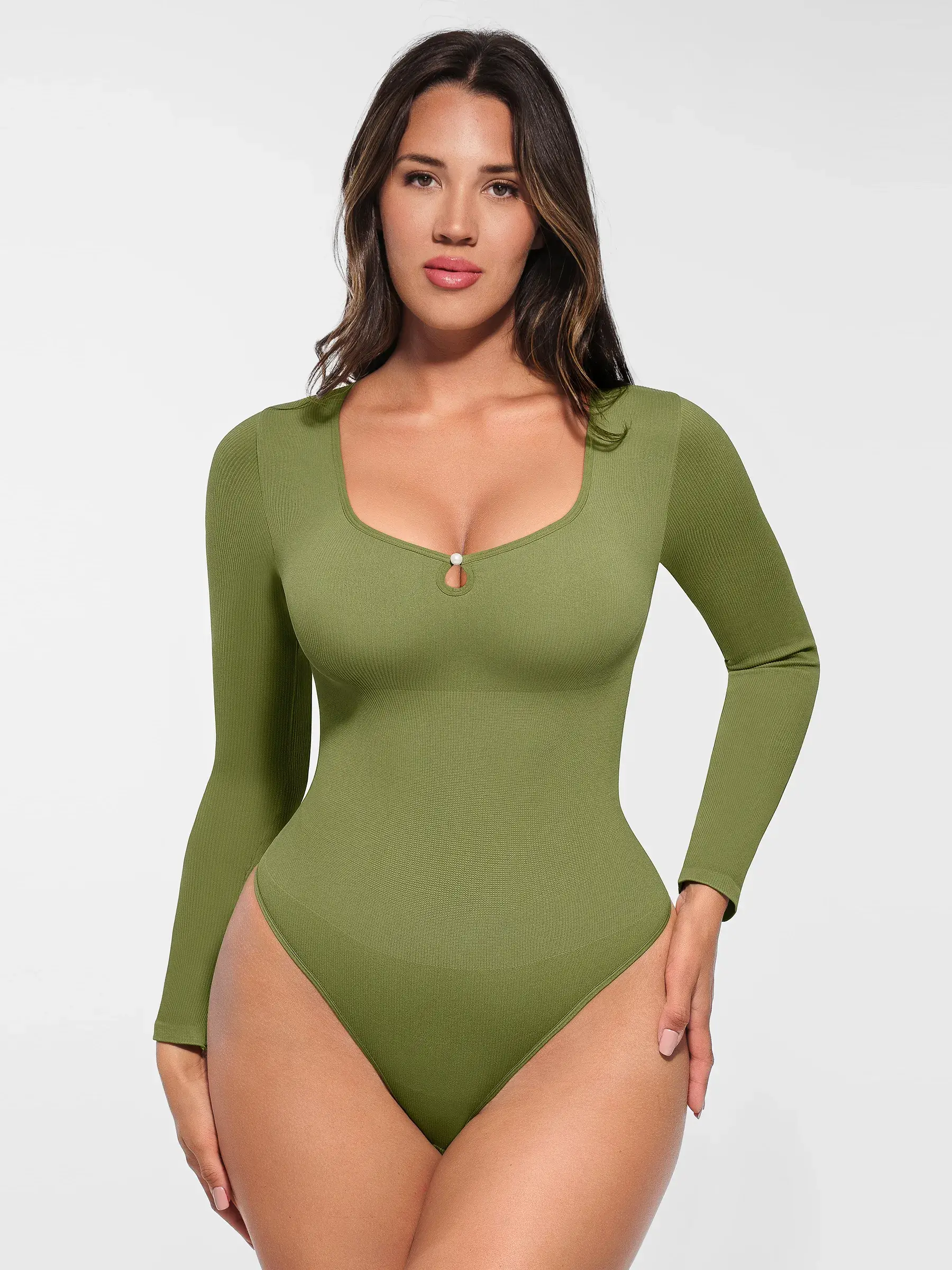 Feelingirl Seamless Ribbed Thong Bodysuit [BOGO] - Image 9