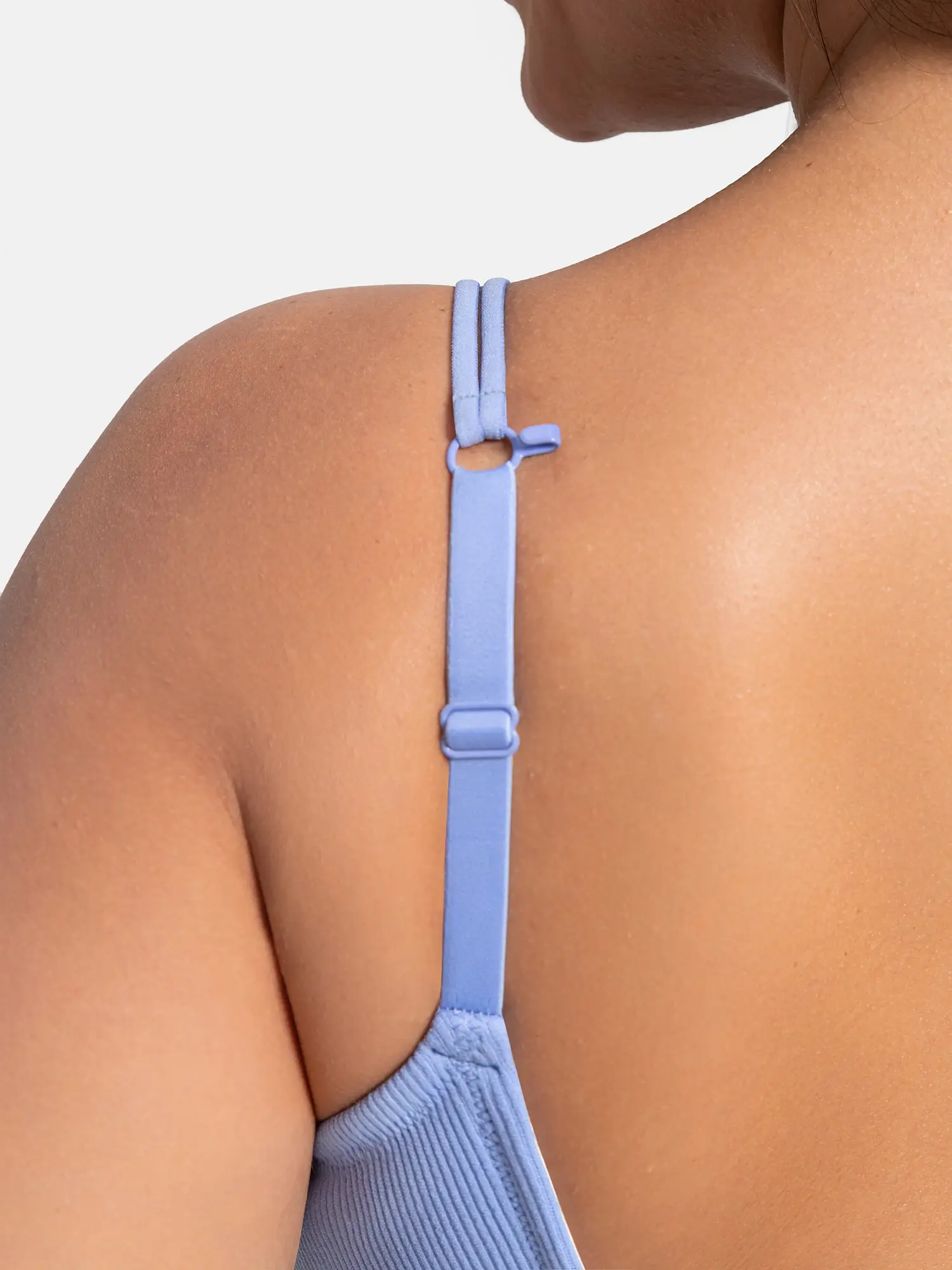 Lift Adjustable Seamless Wireless Ribbed Bra - Image 17