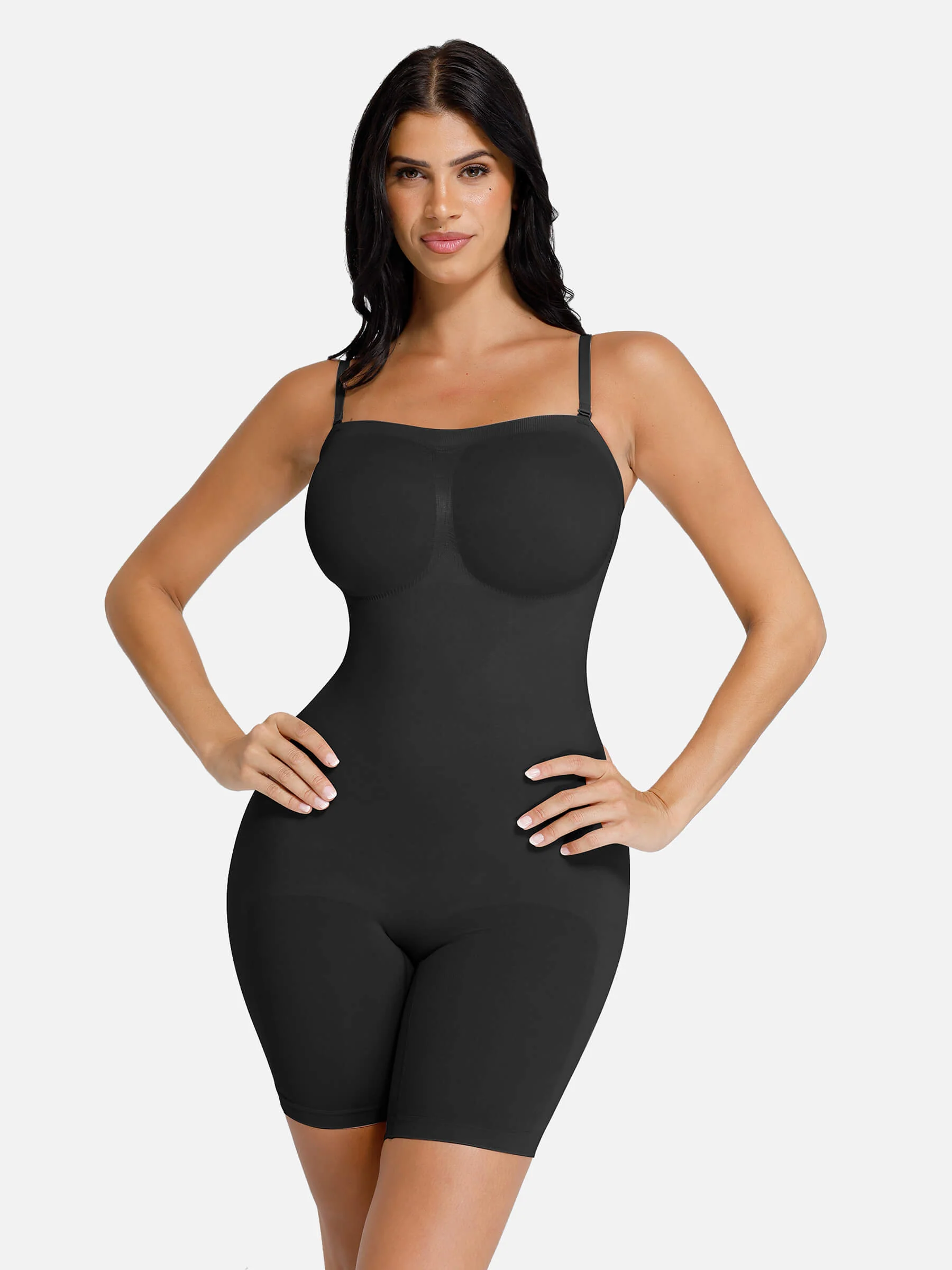 Feelingirl Seamless Strapless Bodysuit with Removable Straps - Image 30