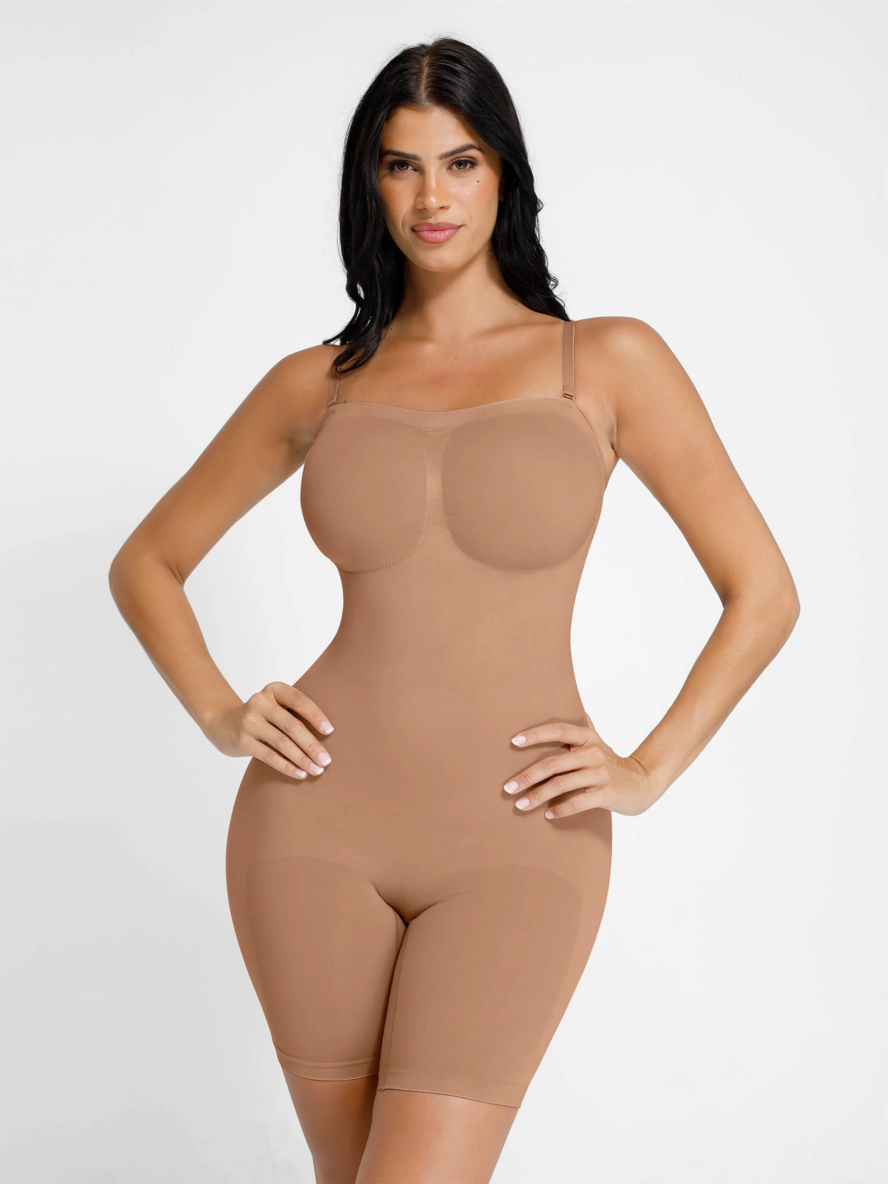 Feelingirl Seamless Strapless Bodysuit with Removable Straps - Image 39