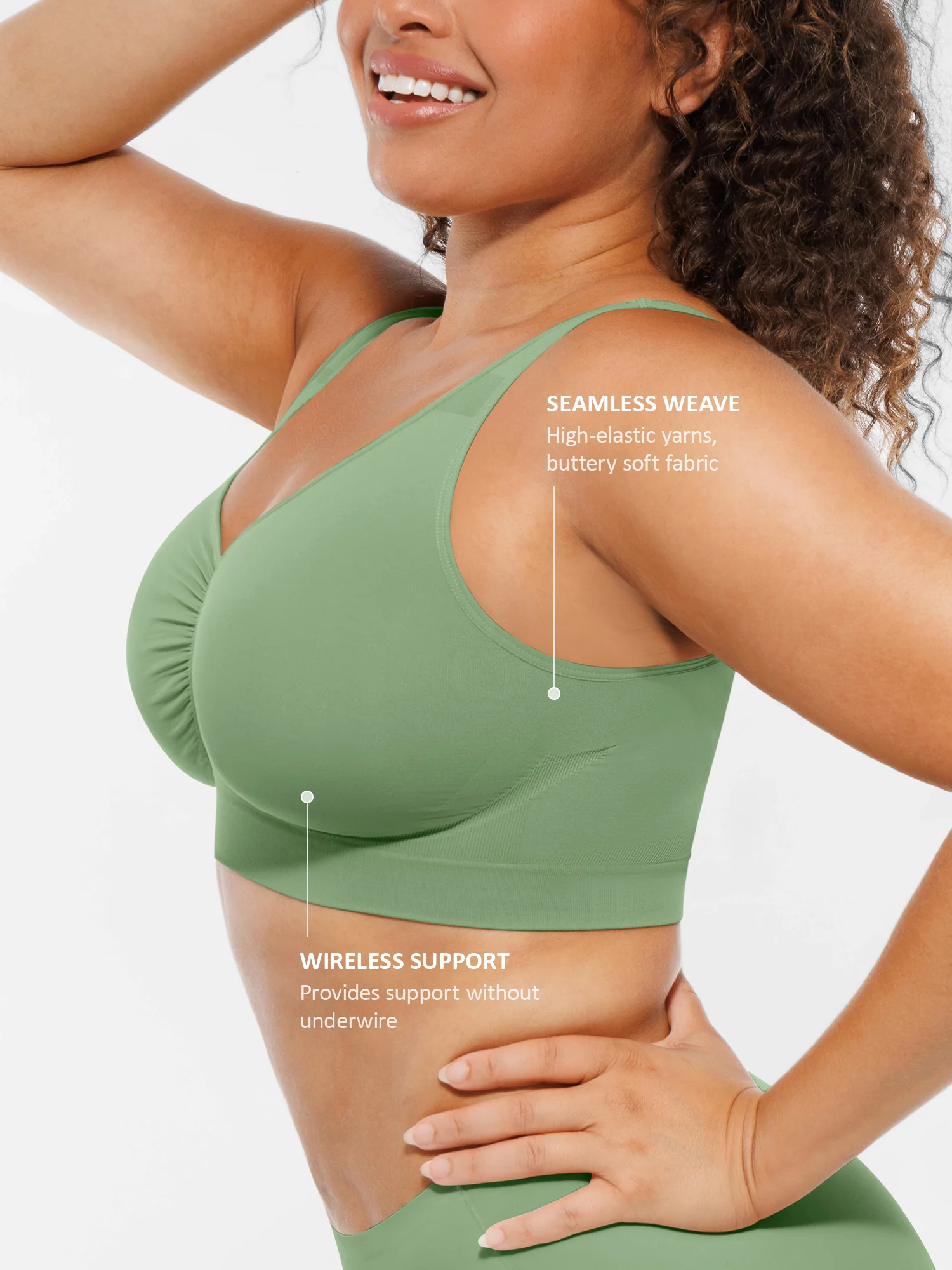 Feelingirl Seamless Wide Straps Everyday Bra - Image 74