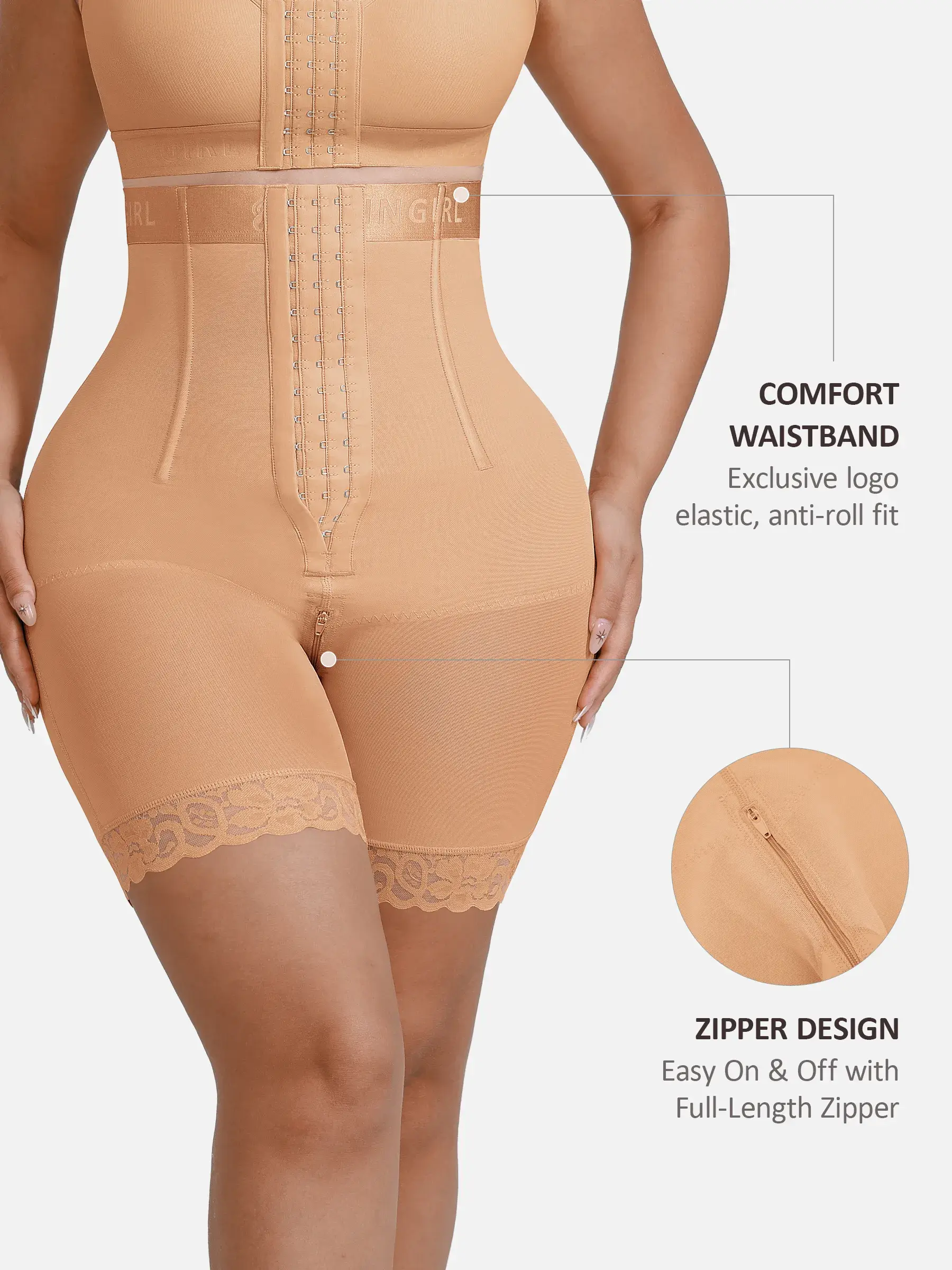 Feelingirl Steel-Boned High-Waist Shaper - Image 3