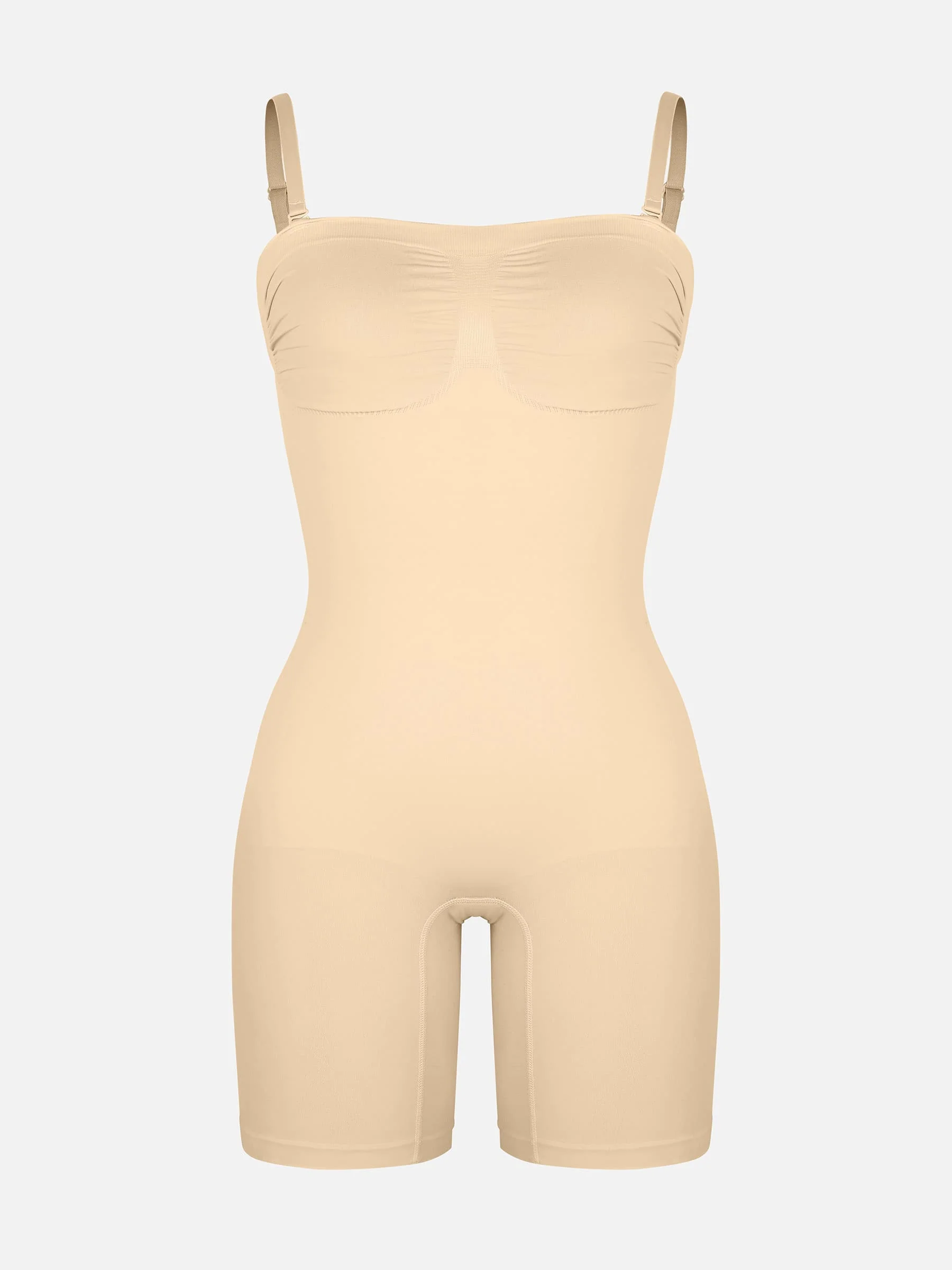 Feelingirl Seamless Strapless Bodysuit with Removable Straps - Image 8