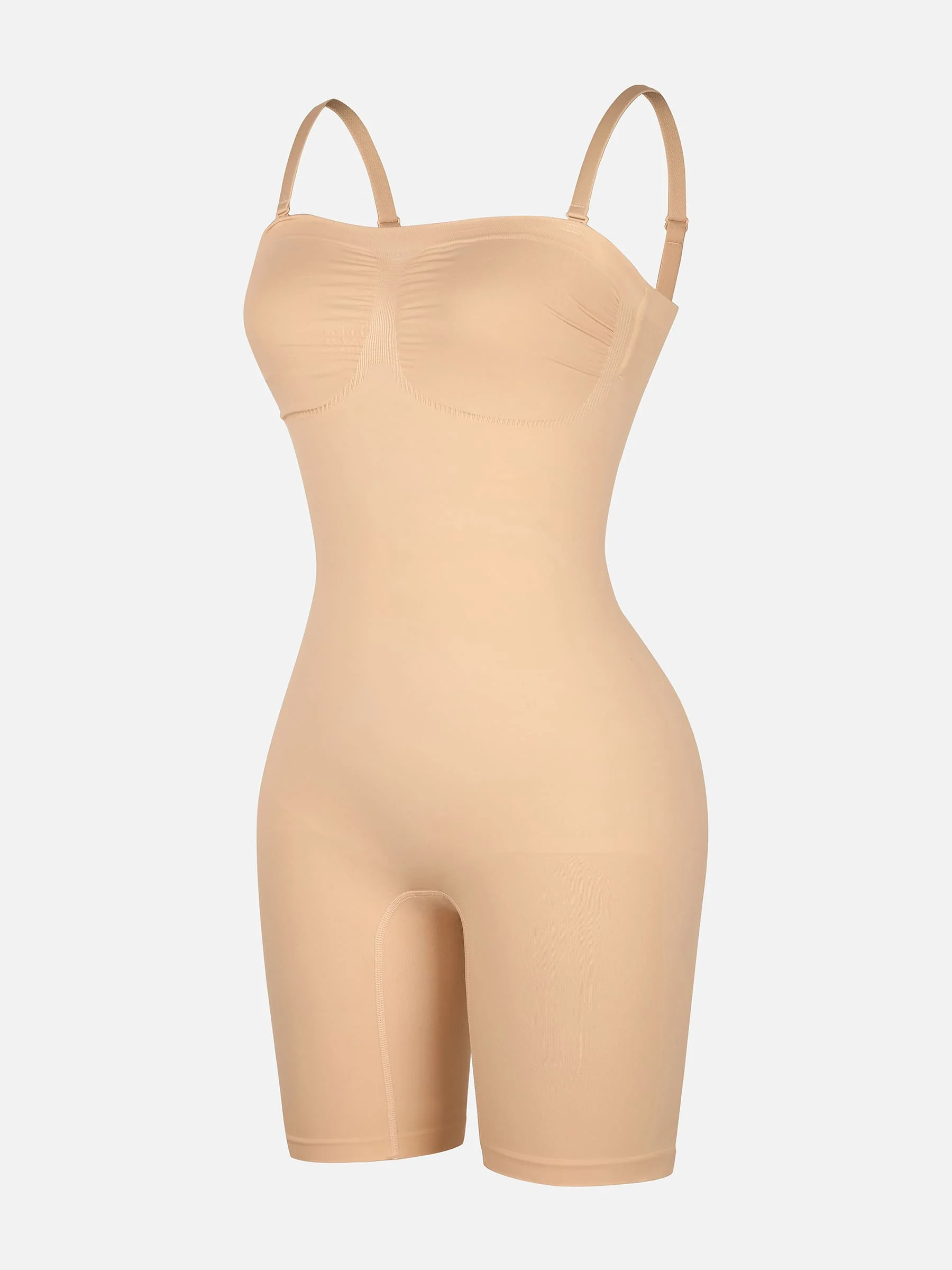 Feelingirl Seamless Strapless Bodysuit with Removable Straps - Image 52