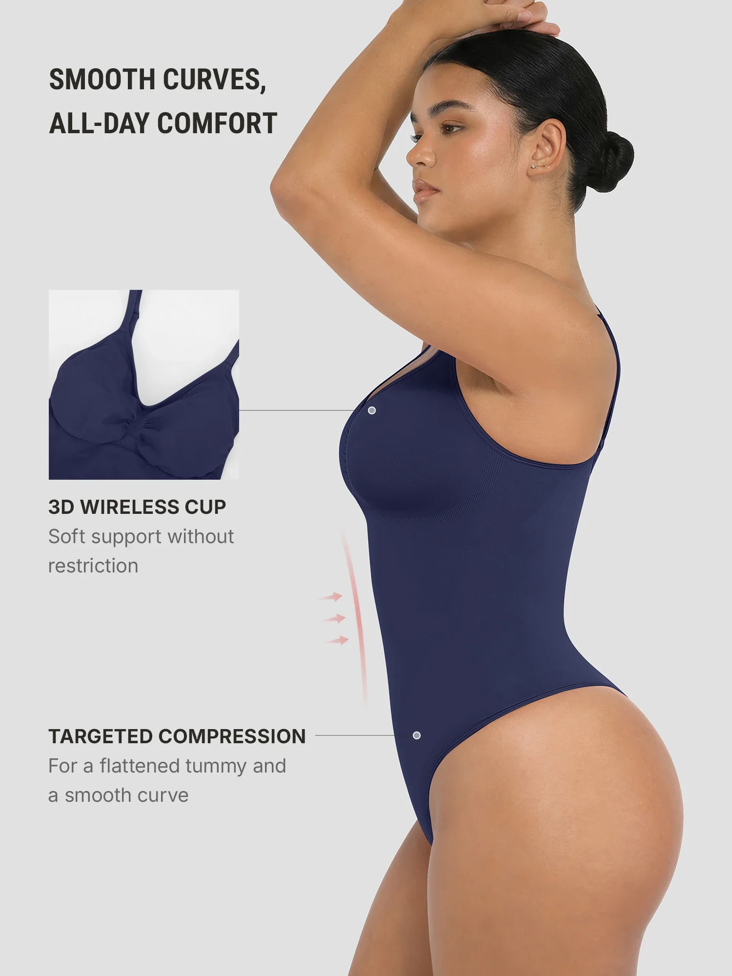Feelingirl Smooth Contour™ Tummy Control Seamless Bodysuit - Image 102