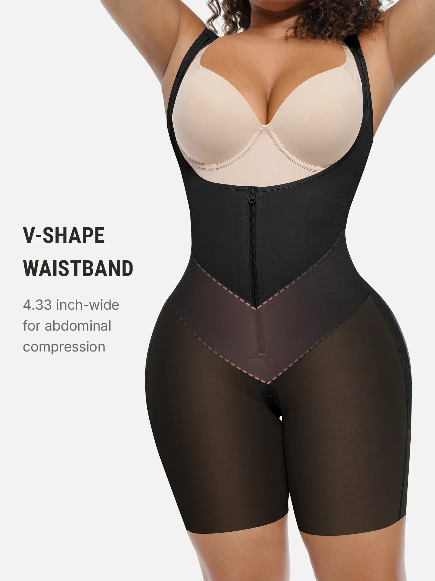 Feelingirl FeelVibe™ U-Shaped Faja Tummy Control Butt Lift Bodysuit - Image 4