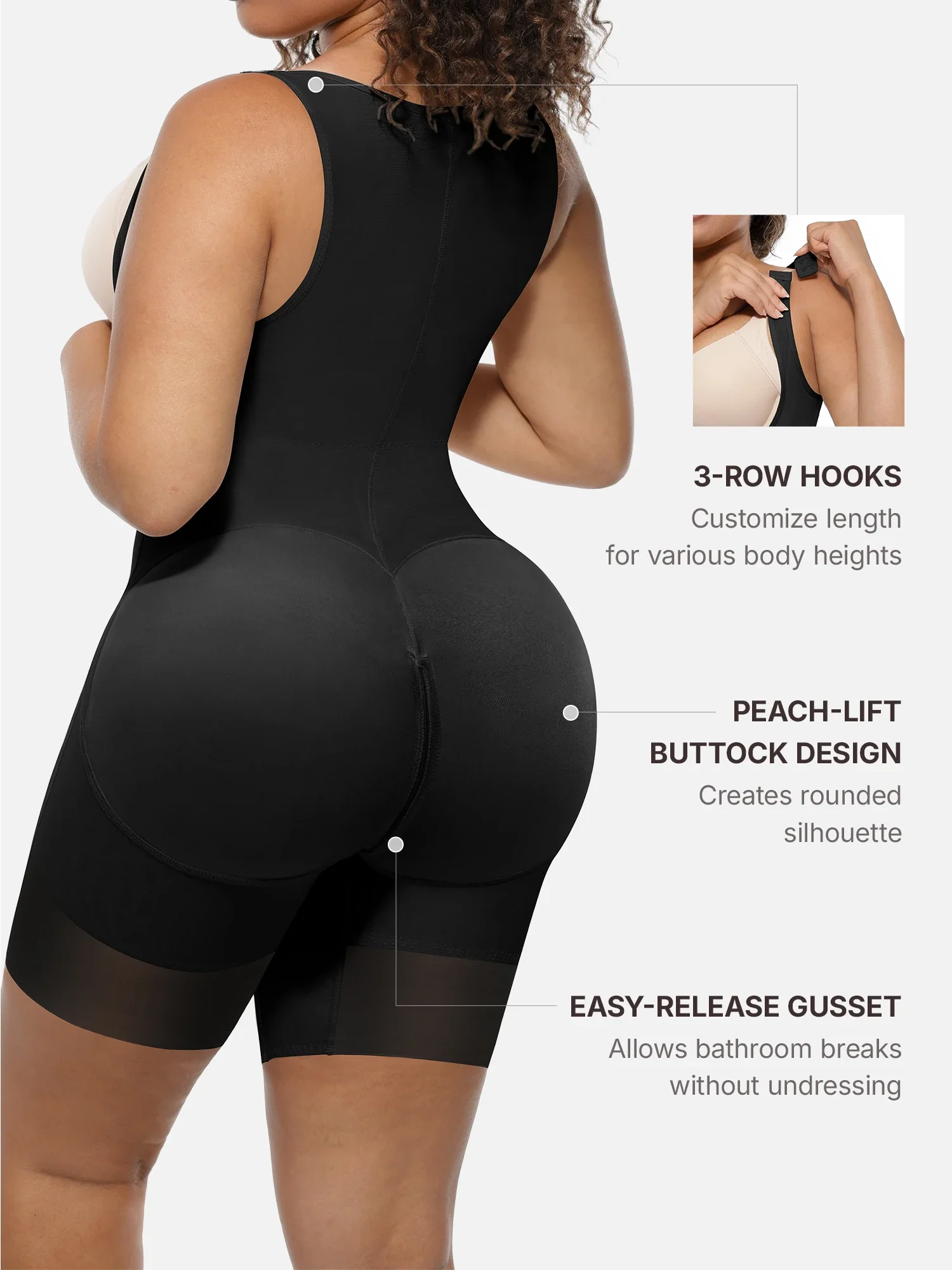 Feelingirl FeelVibe™ U-Shaped Faja Tummy Control Butt Lift Bodysuit - Image 5