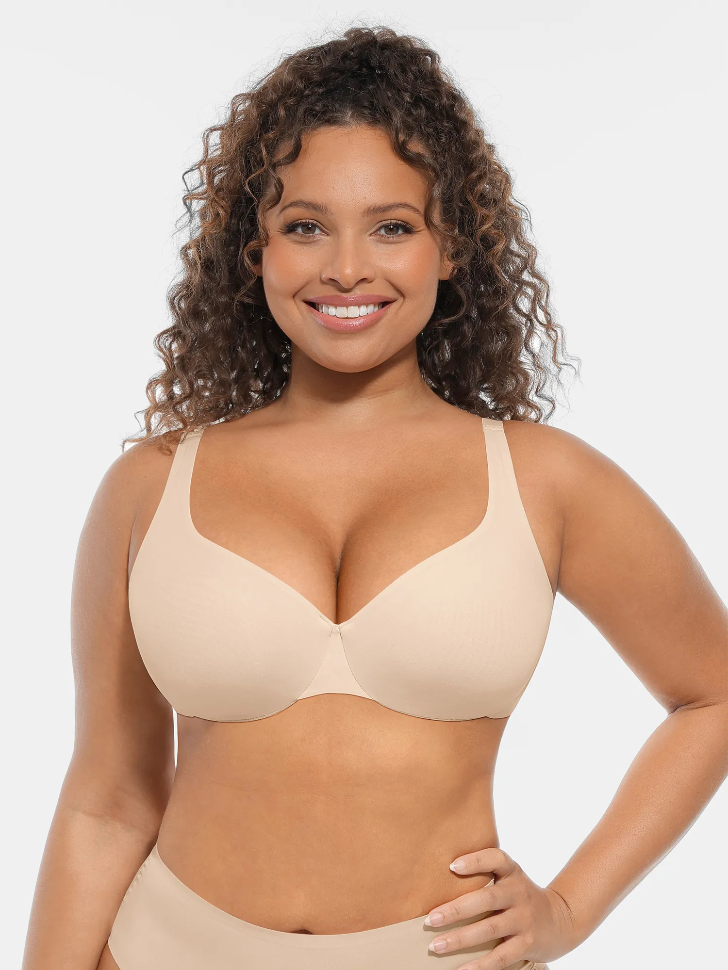 Feelingirl Adjustable Deep V-Neck Underwire Bra - Image 2