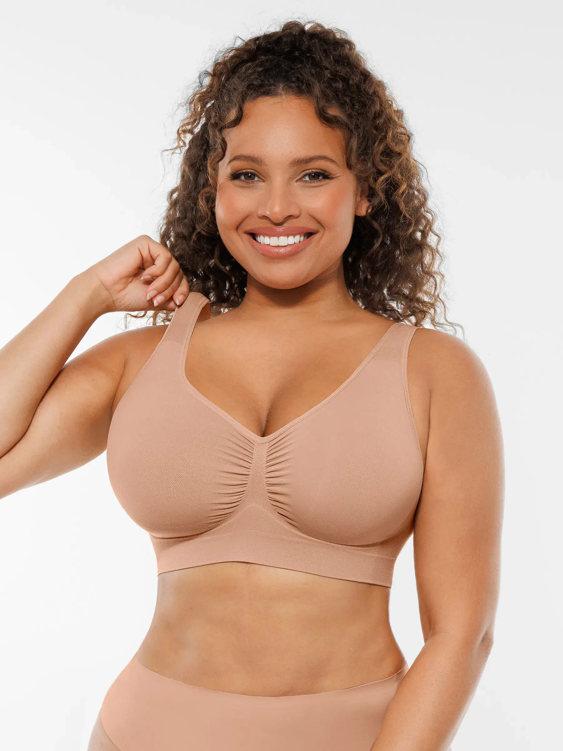 Feelingirl Wire-Free Wide Straps Comfort Bra [BOGO] - Image 76