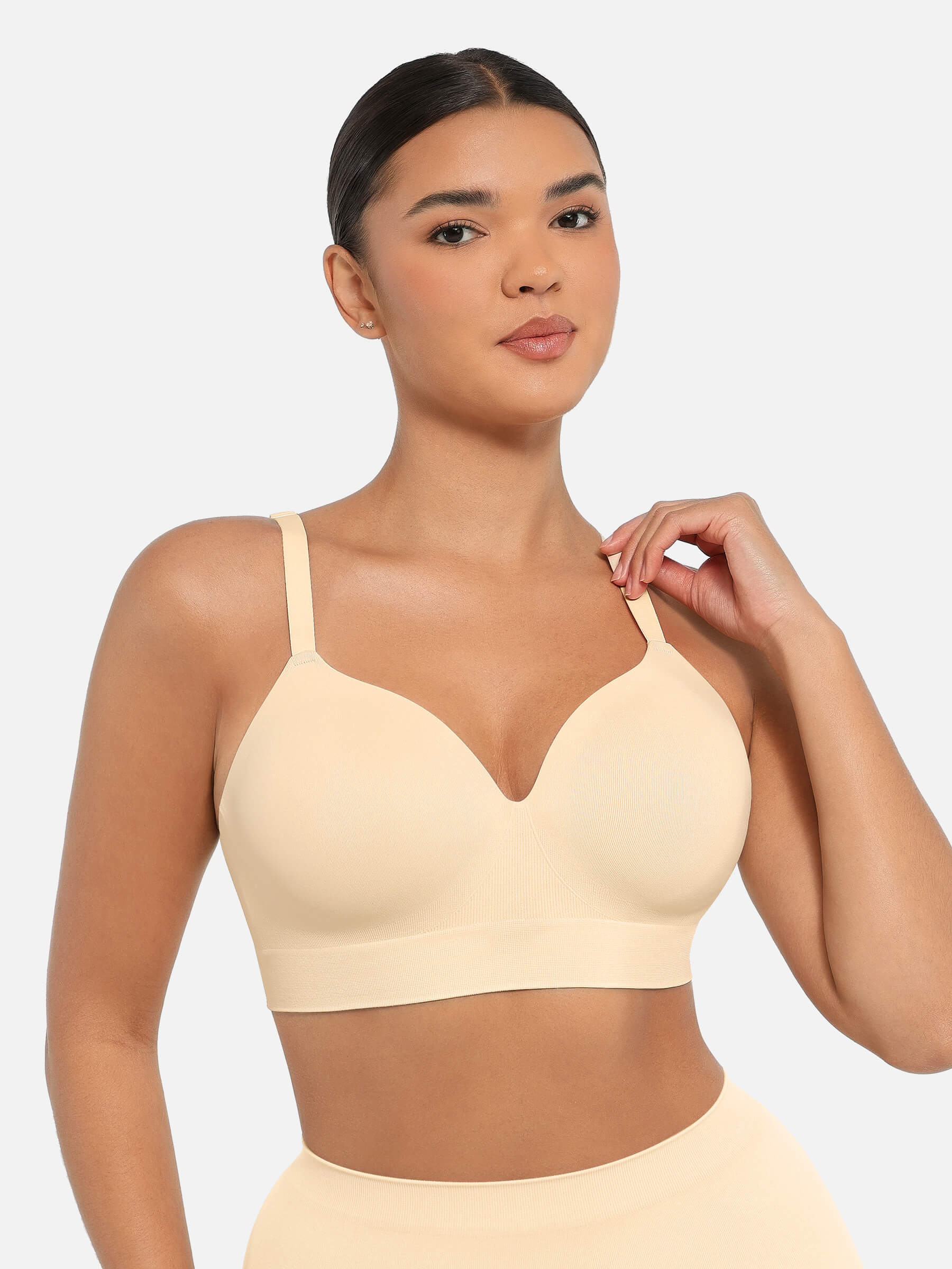 Feelingirl Wireless Push-Up Seamless Full Coverage Bra Bundle - Image 24