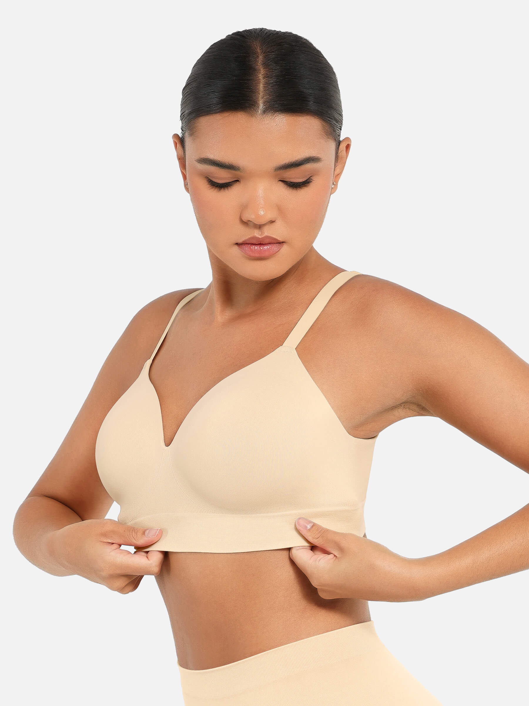 Feelingirl Wireless Push-Up Seamless Full Coverage Bra Bundle - Image 26