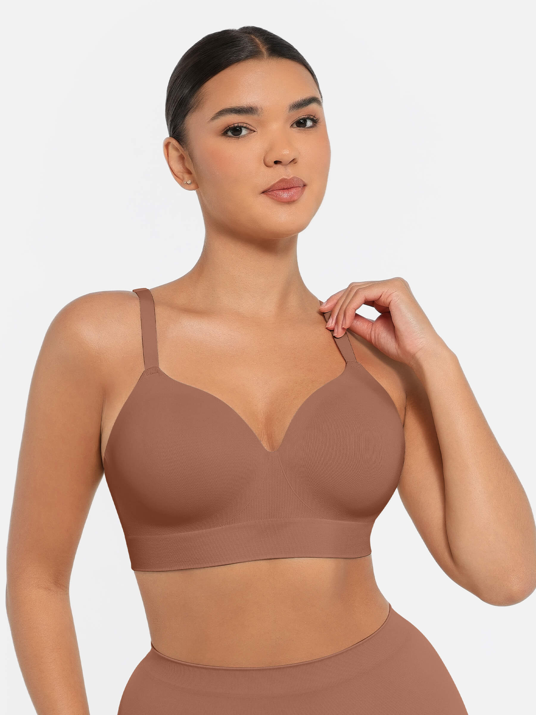 Feelingirl Wireless Push-Up Seamless Full Coverage Bra Bundle - Image 46