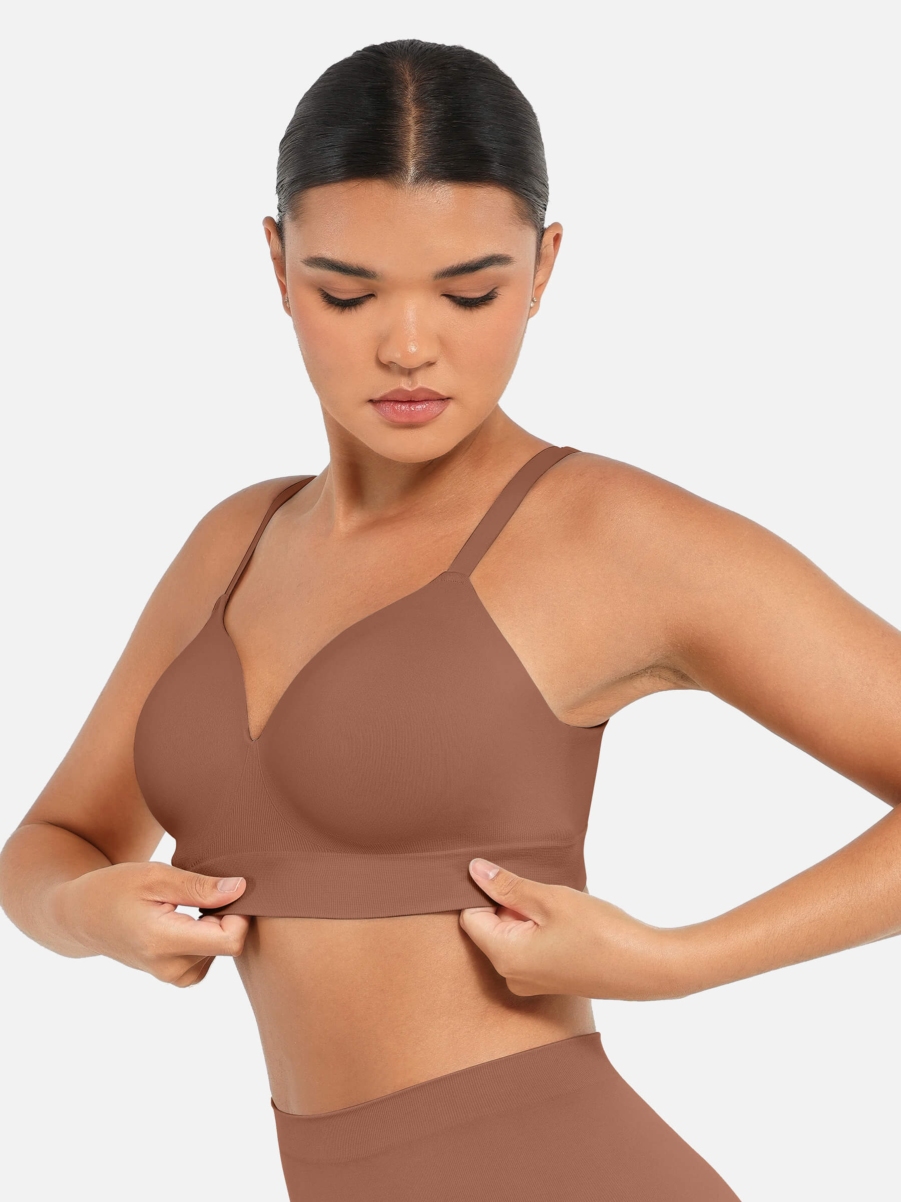 Feelingirl Wireless Push-Up Seamless Full Coverage Bra Bundle - Image 48