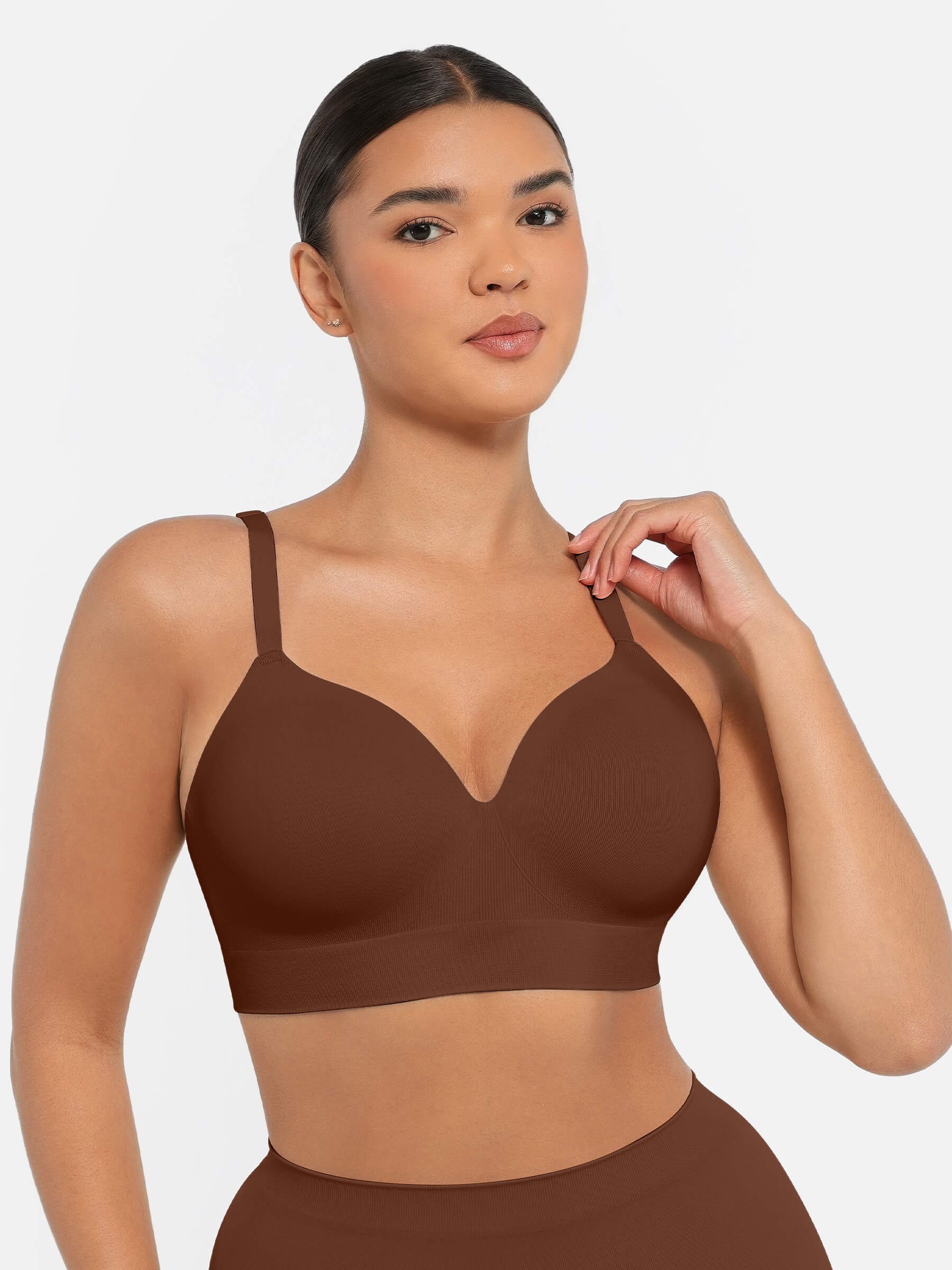 Feelingirl Wireless Push-Up Seamless Full Coverage Bra Bundle - Image 57