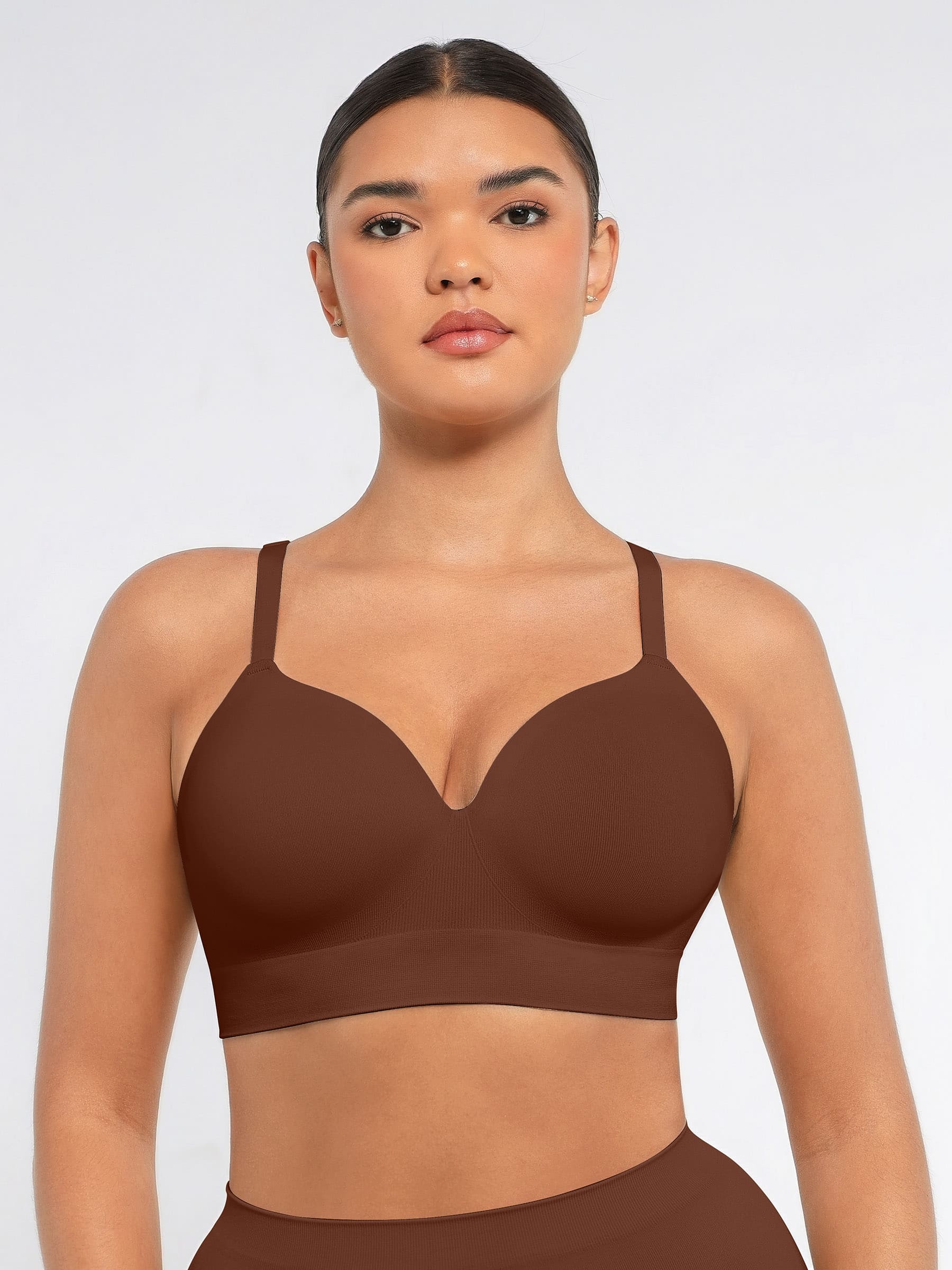 Feelingirl Wireless Push-Up Seamless Full Coverage Bra Bundle - Image 58